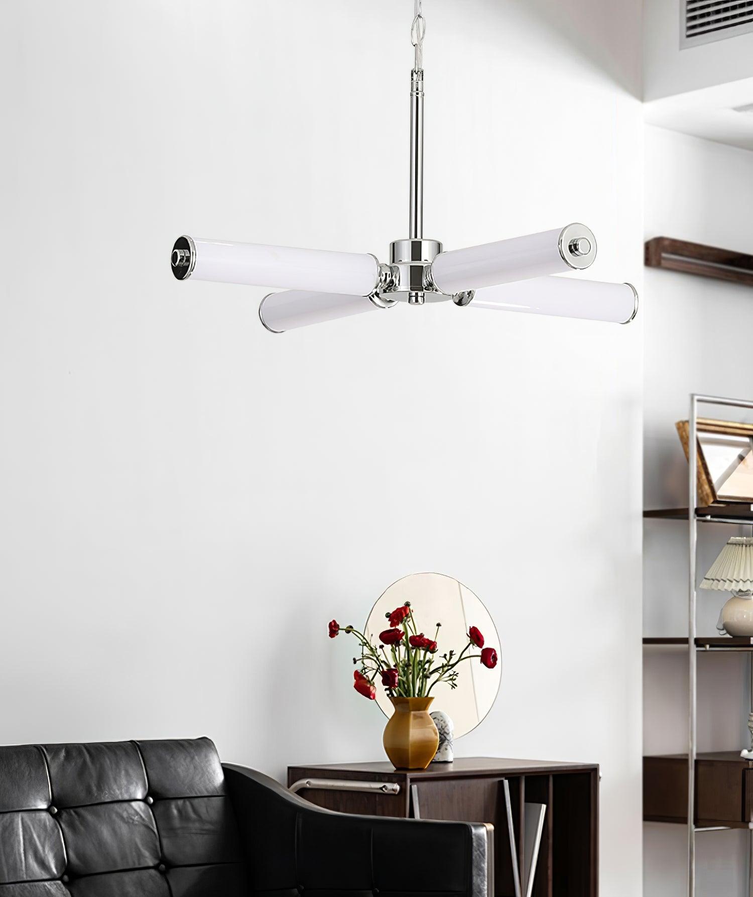 Zoliria Modern Minimalist LED Glass Chandelier-Neutral Decor