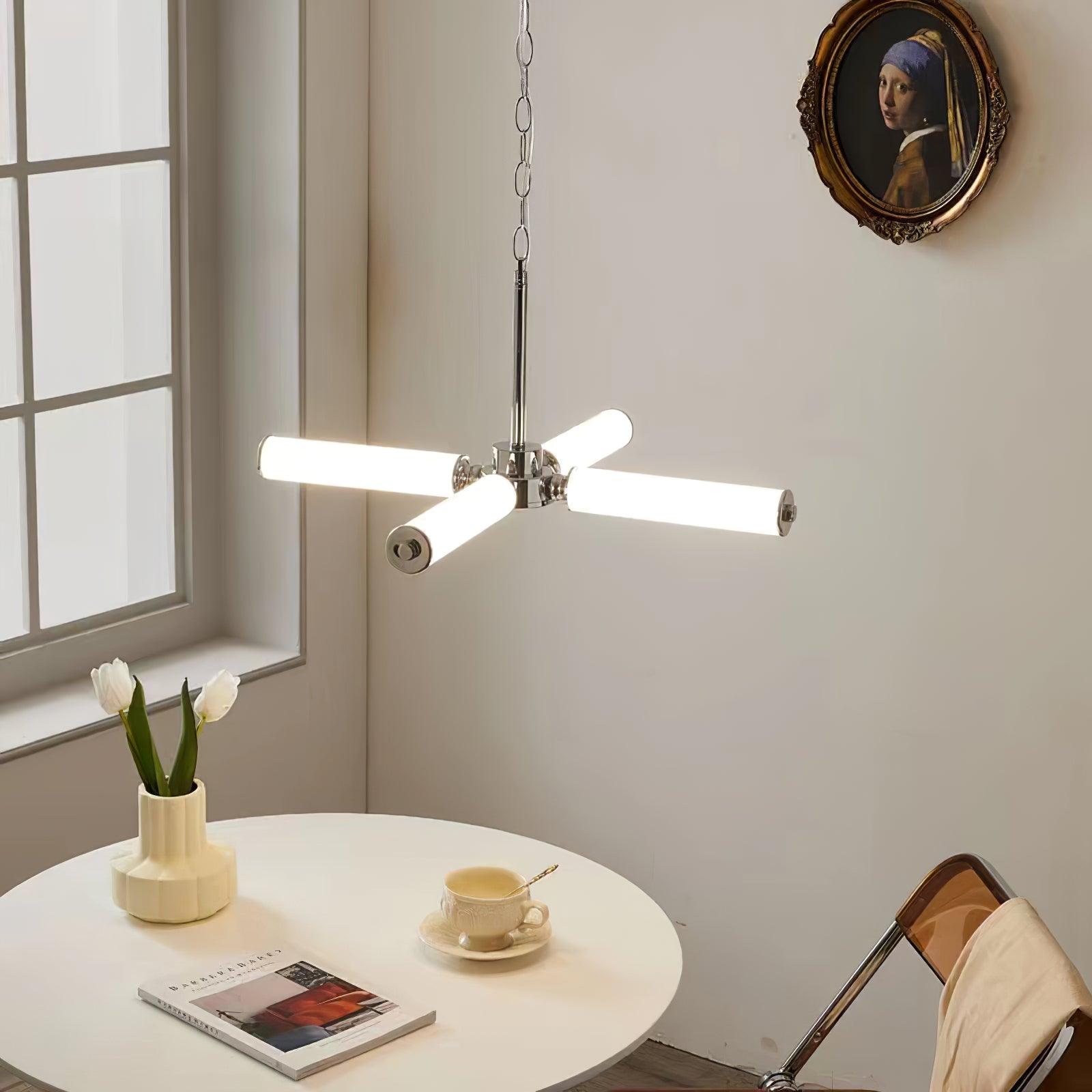 Zoliria Modern Minimalist LED Glass Chandelier-Neutral Decor