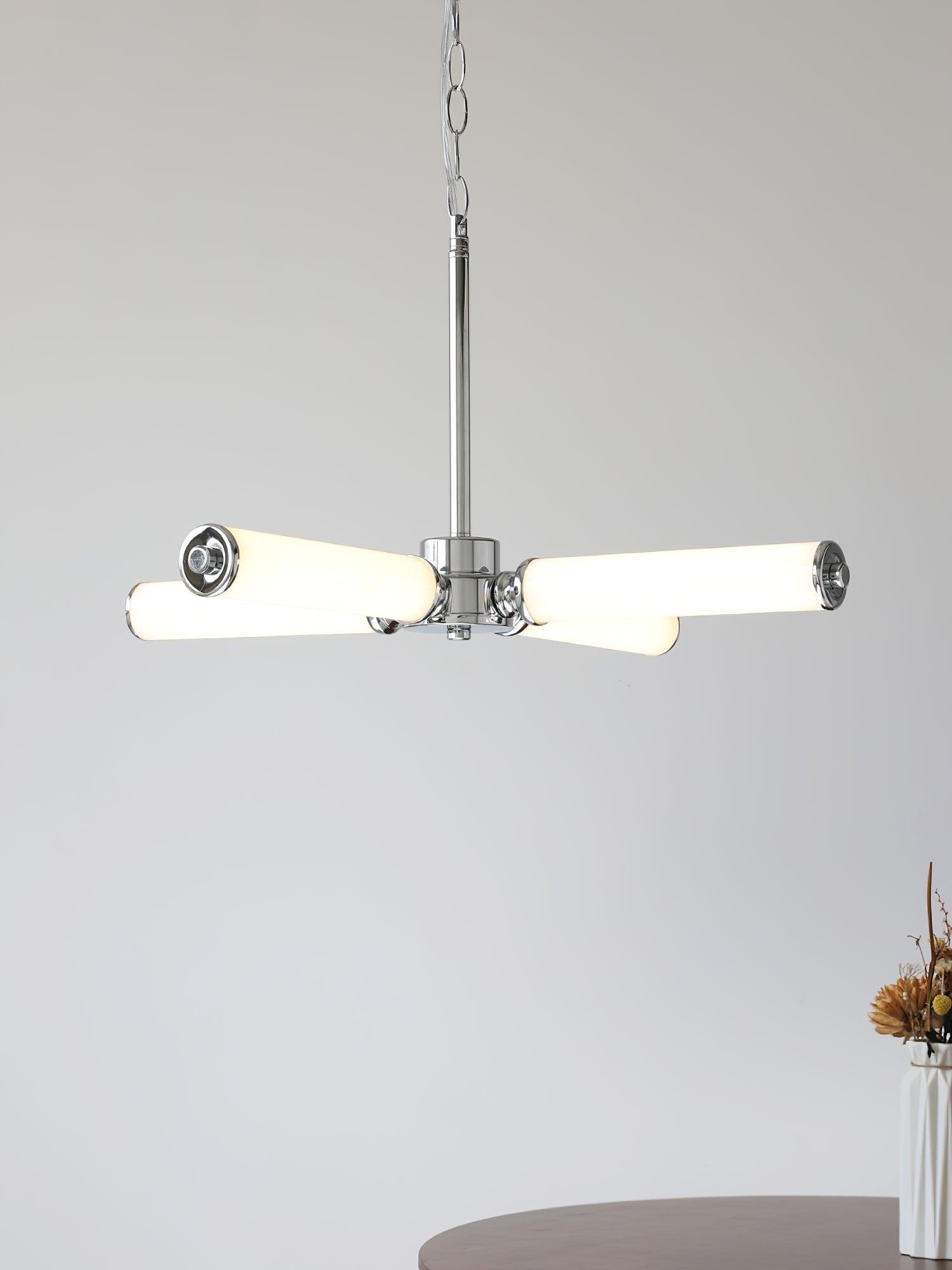 Zoliria Modern Minimalist LED Glass Chandelier-Neutral Decor