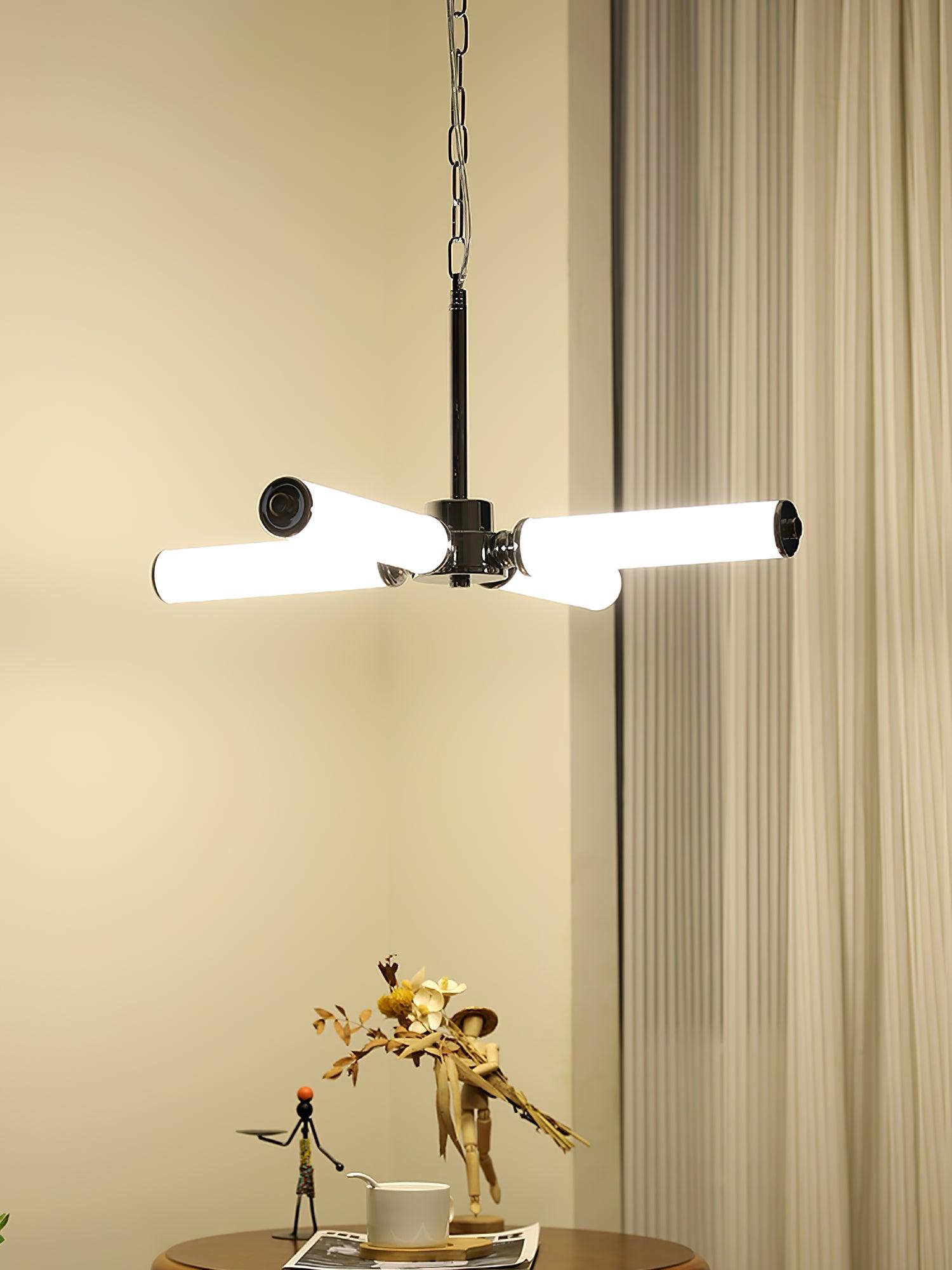 Zoliria Modern Minimalist LED Glass Chandelier-Neutral Decor