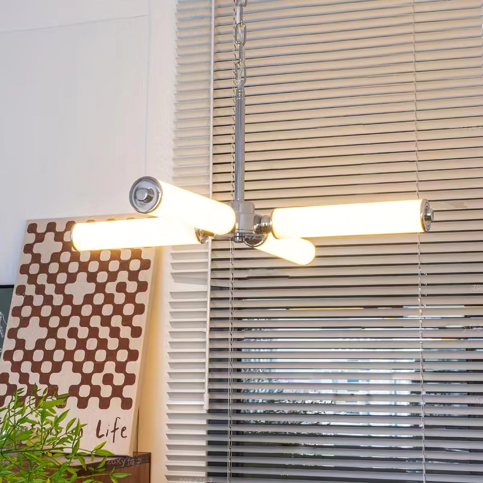 Zoliria Modern Minimalist LED Glass Chandelier-Neutral Decor