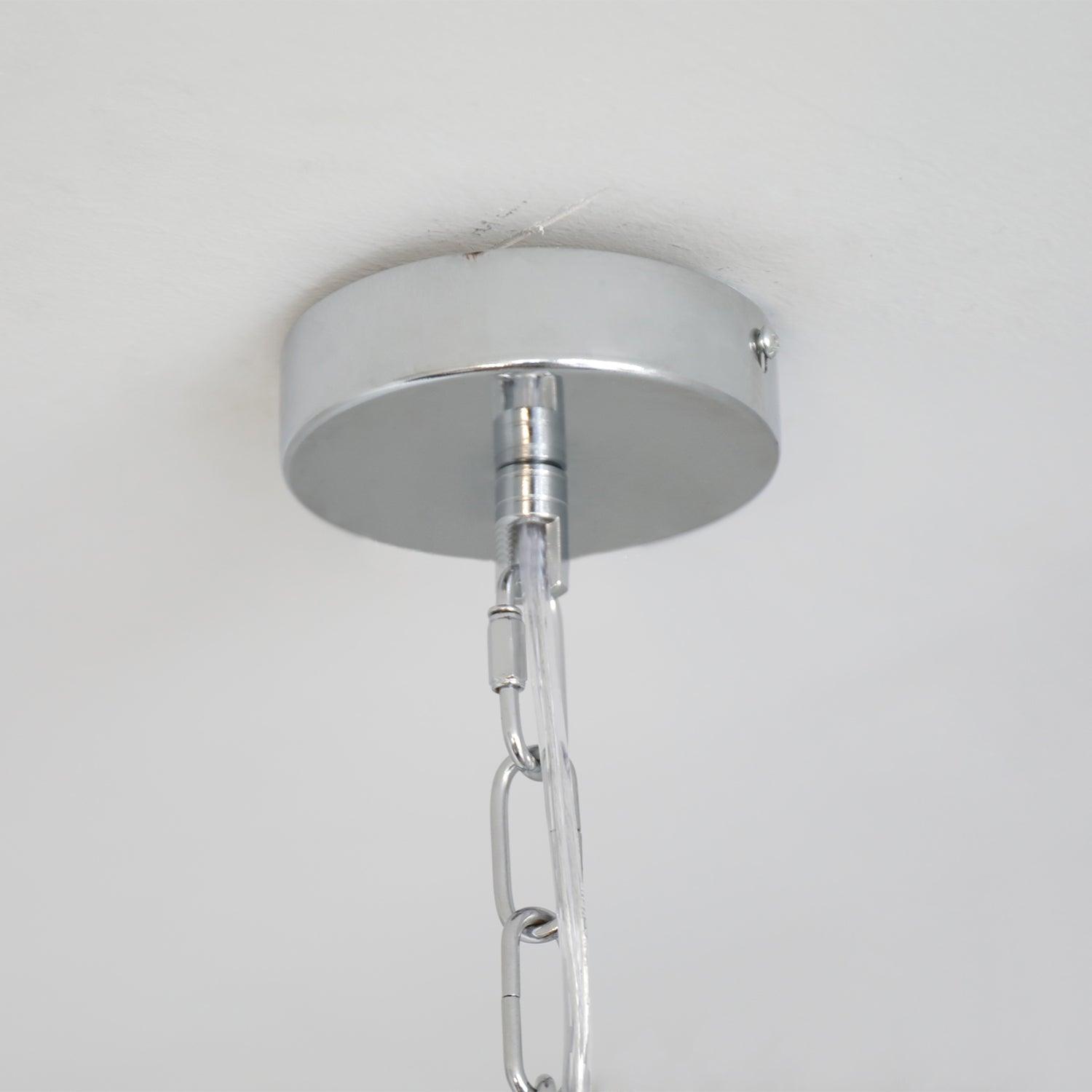 Zoliria Modern Minimalist LED Glass Chandelier-Neutral Decor