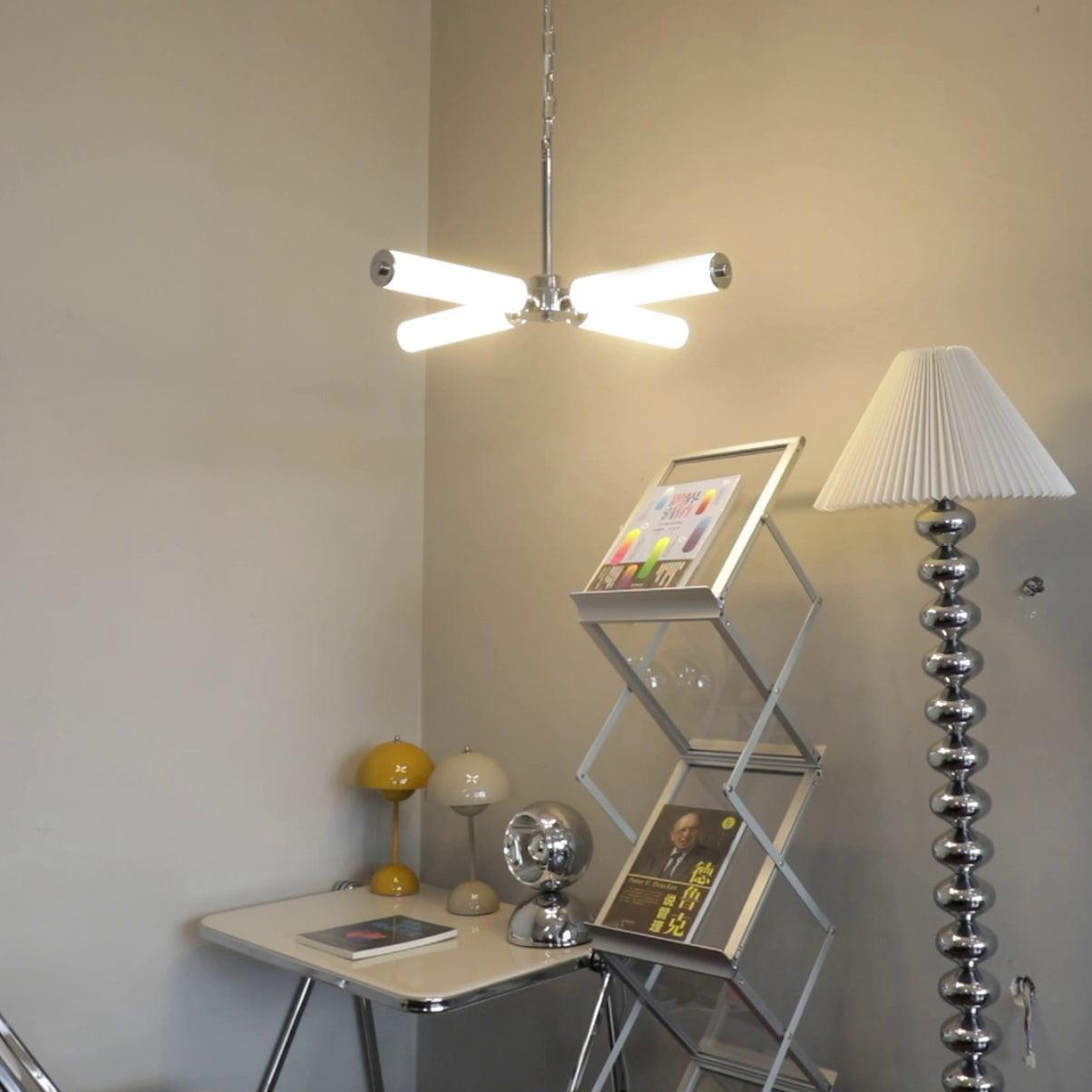 Zoliria Modern Minimalist LED Glass Chandelier-Neutral Decor