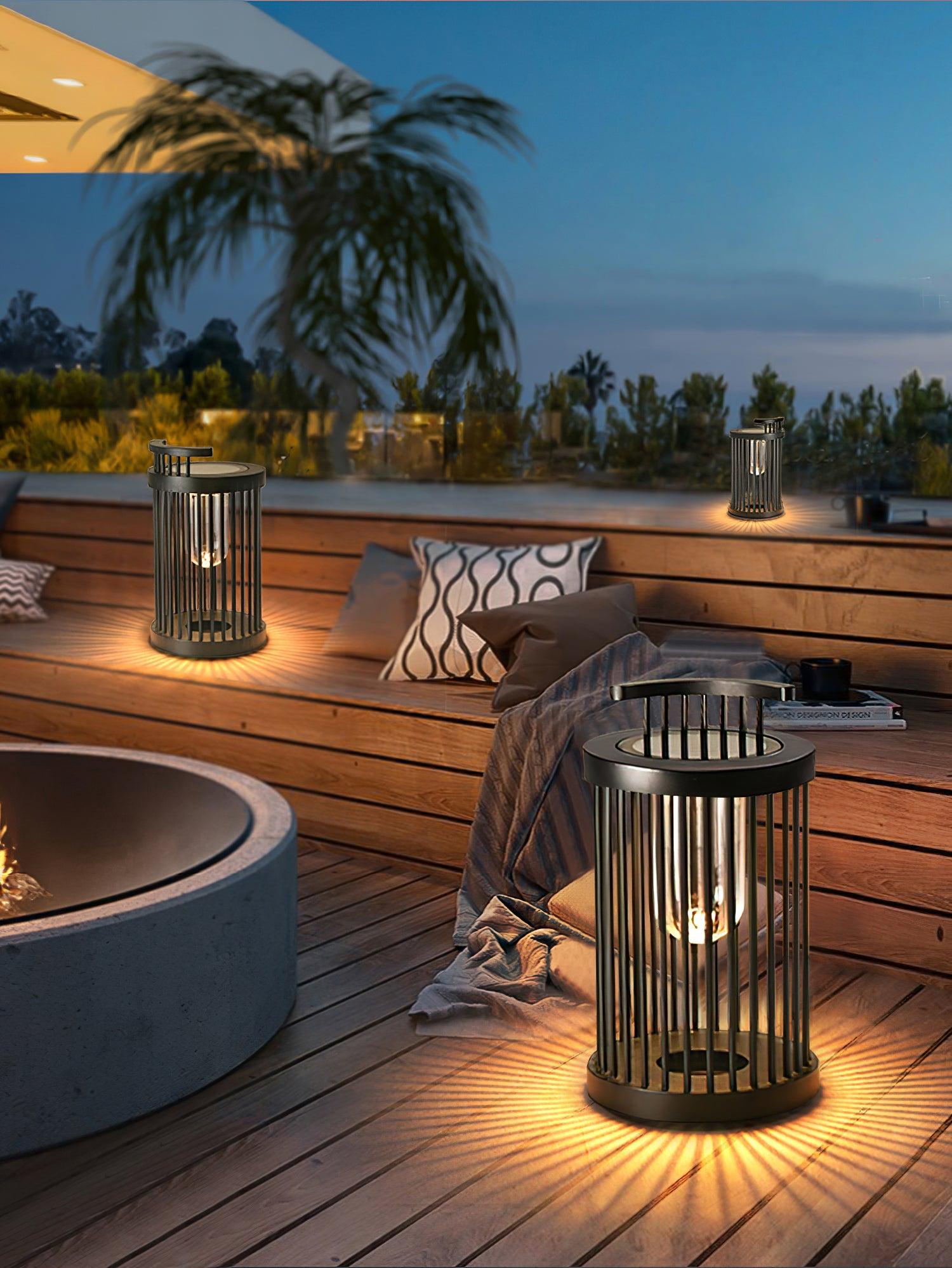Cage Modern Acrylic Outdoor Light-Neutral Decor