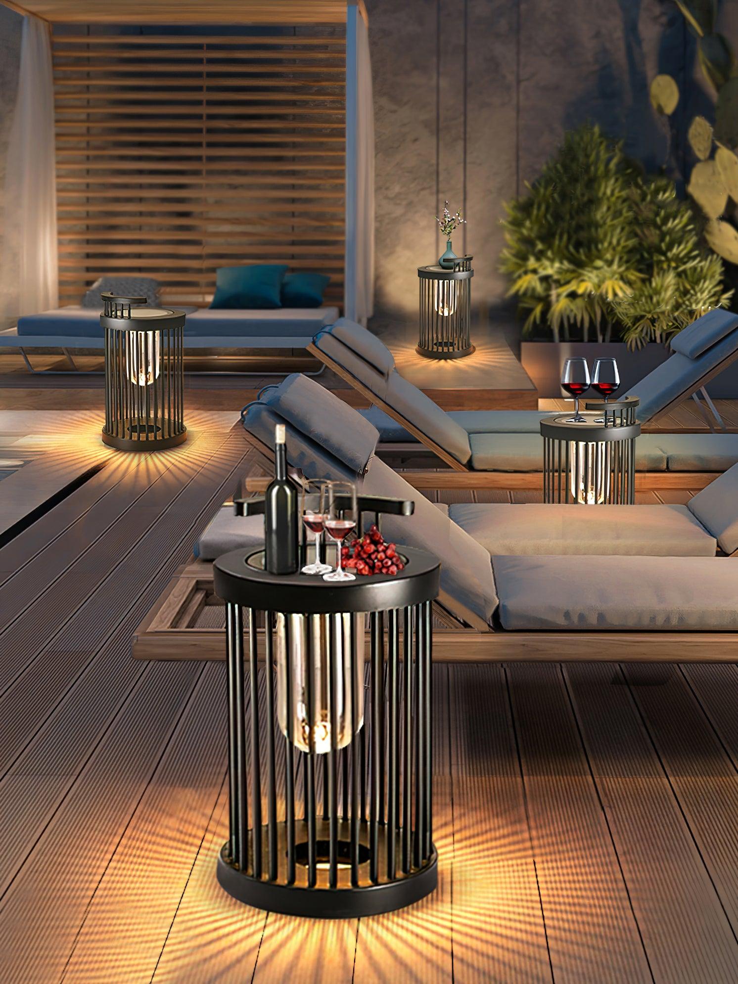 Cage Modern Acrylic Outdoor Light-Neutral Decor