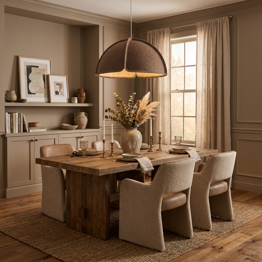 Hush Acoustic Felt Pendant Lamp-Neutral Decor