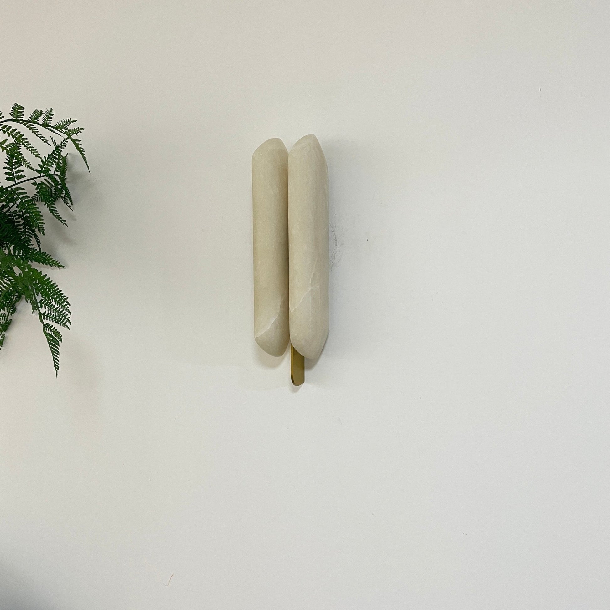 Husk Alabaster Wall Sconce-Neutral Decor