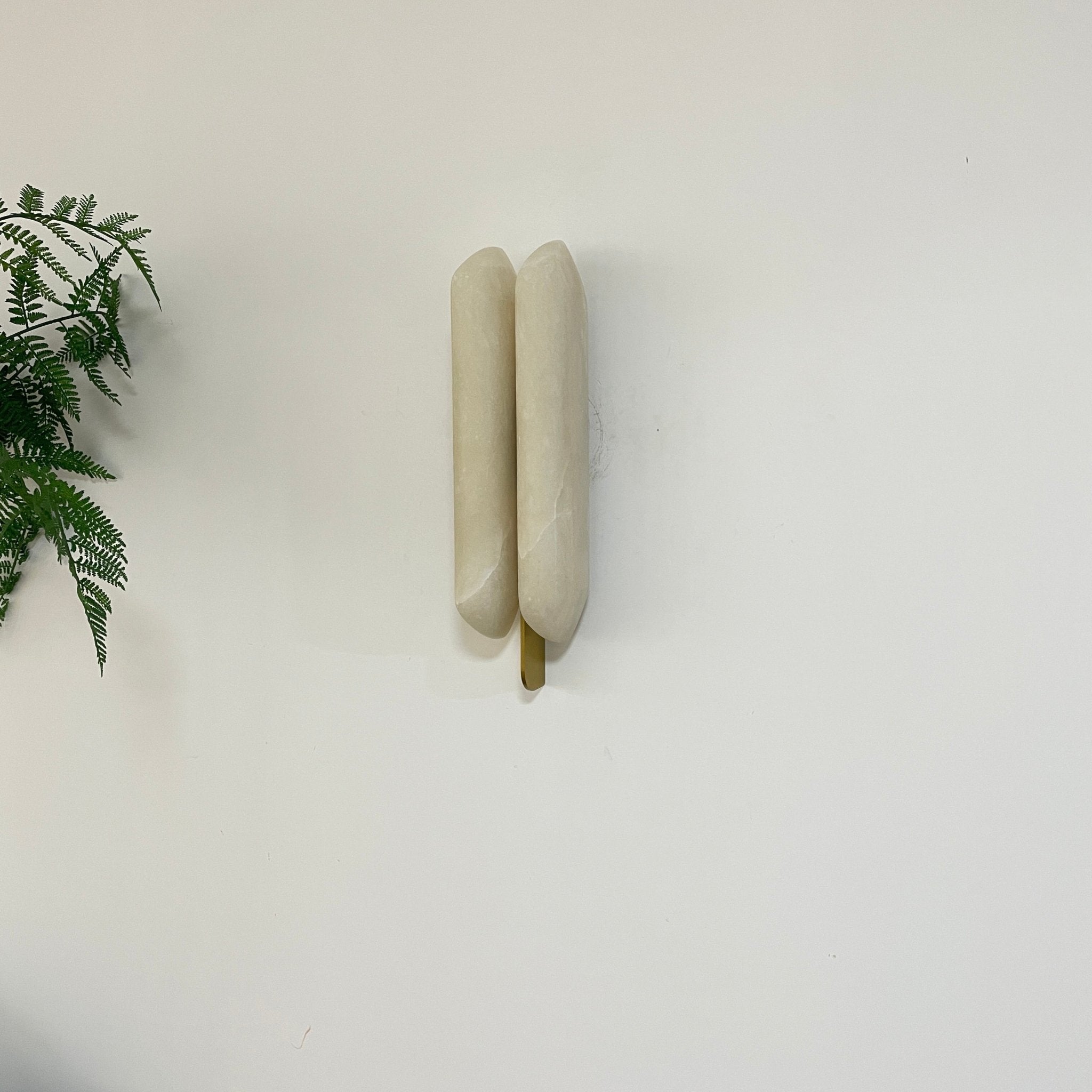 Husk Alabaster Wall Sconce-Neutral Decor