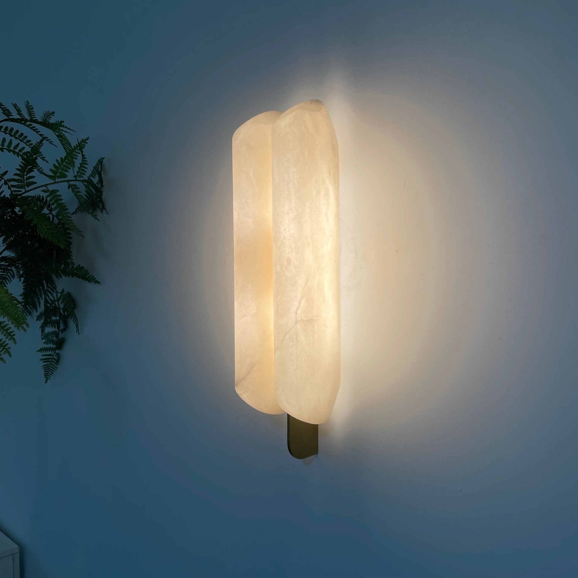 Husk Alabaster Wall Sconce-Neutral Decor