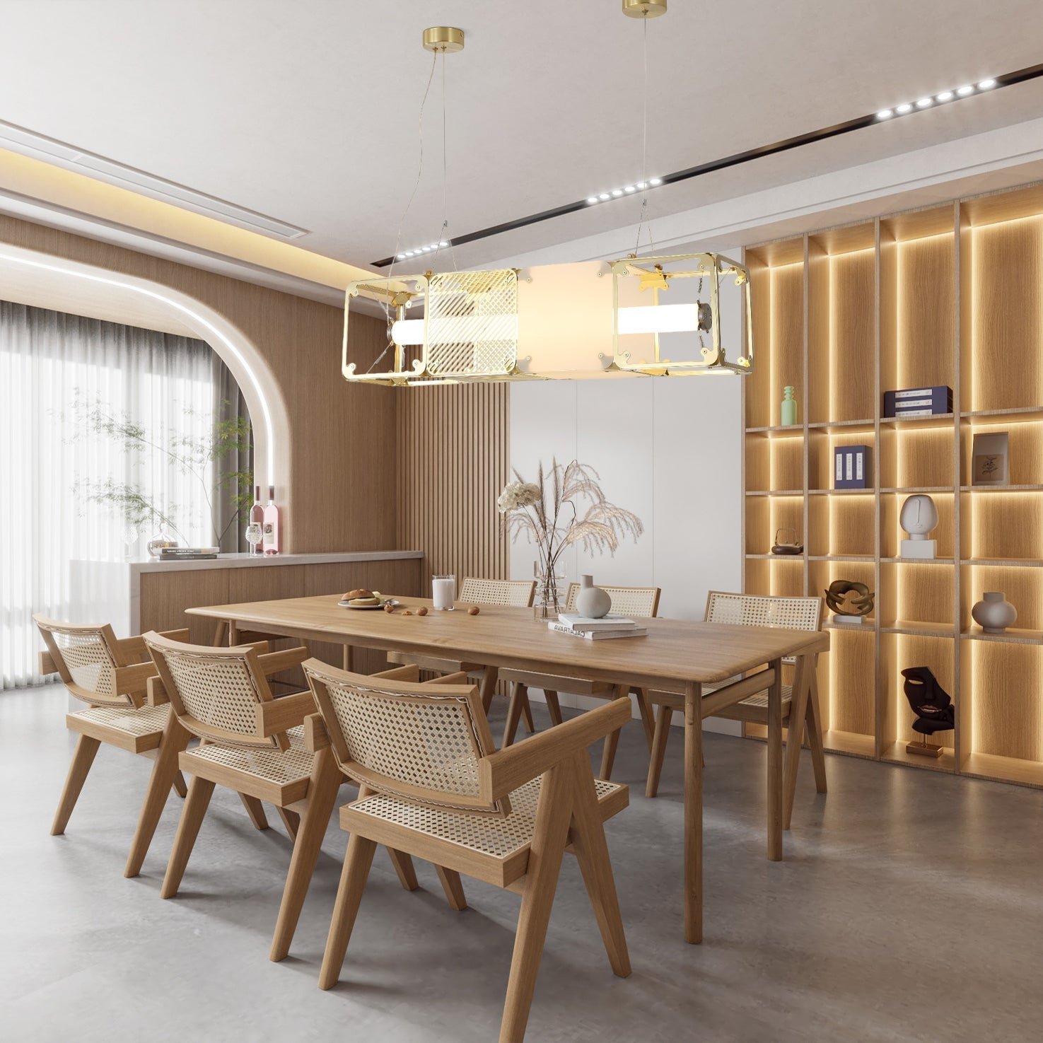 Atheor Premium Nordic Art Brass Pendant Lamp-Neutral Decor
