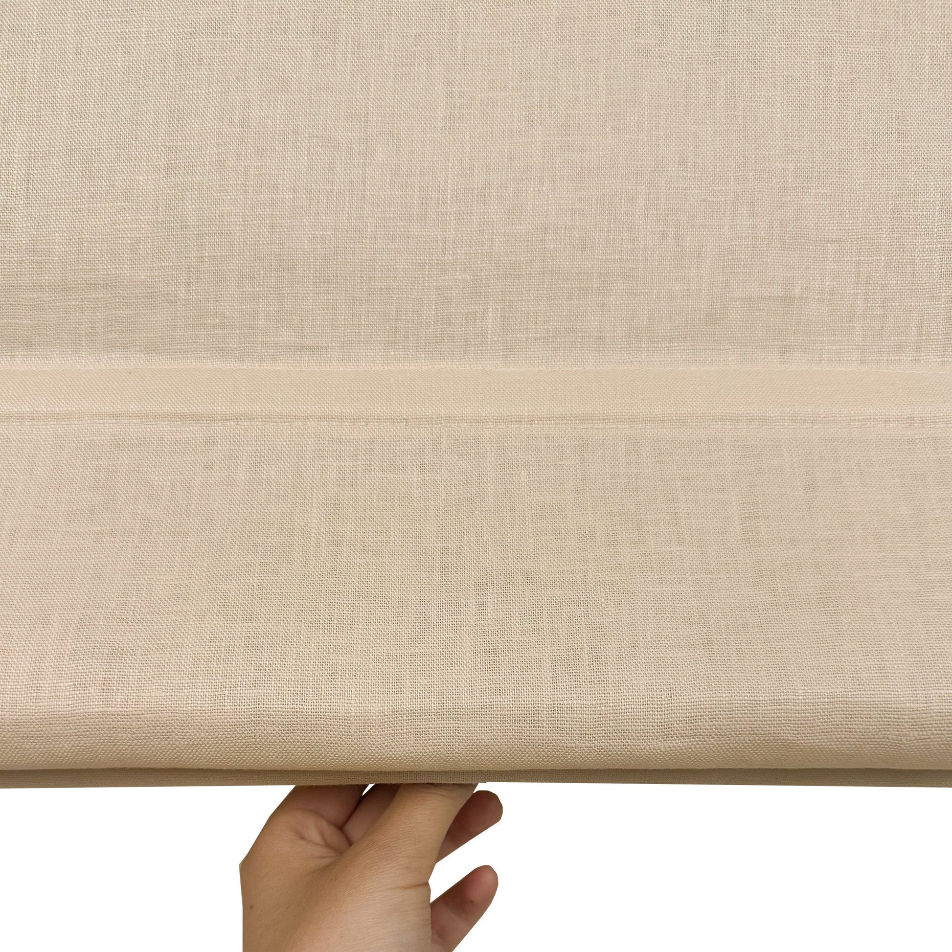 Belgian Flax Linen Roman Shades & Blinds | Top Down Bottom Up-Neutral Decor