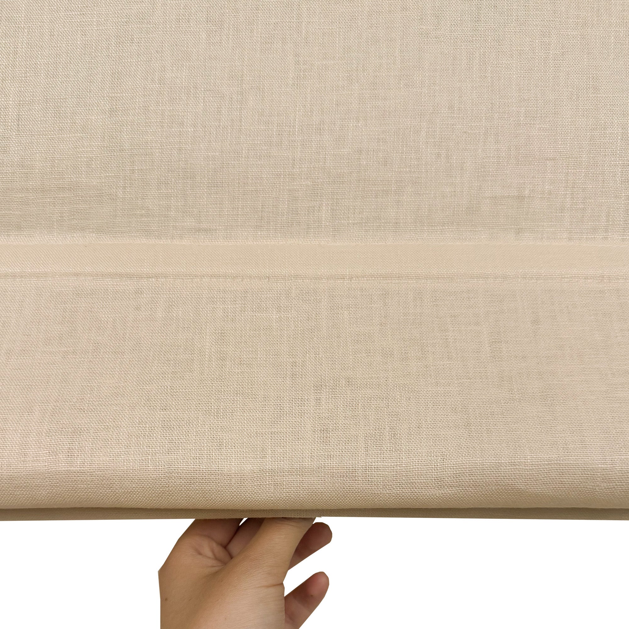 Belgian Flax Linen Roman Shades & Blinds | Top Down Bottom Up-Neutral Decor