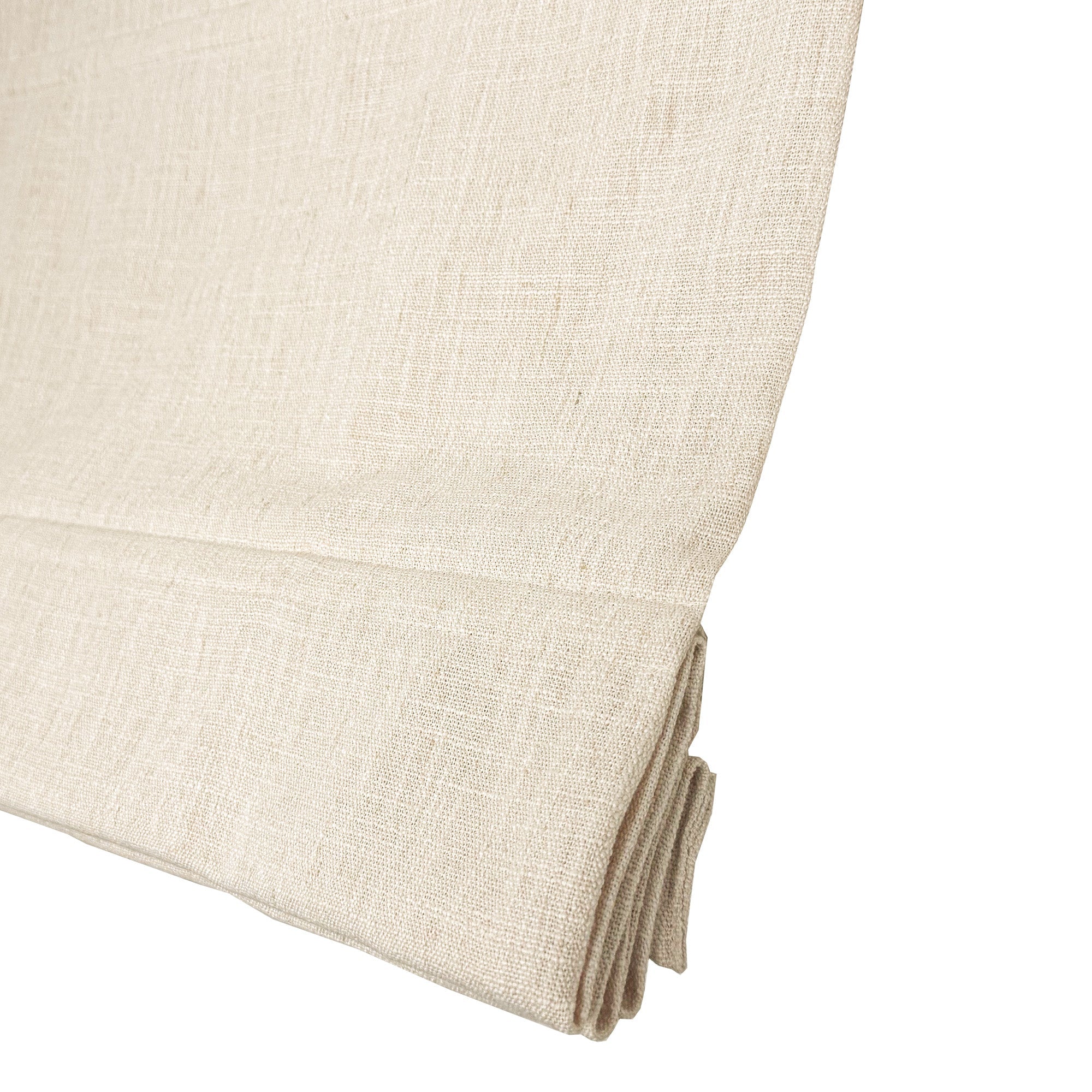 Kelly Linen Roman Shades & Blinds-Neutral Decor