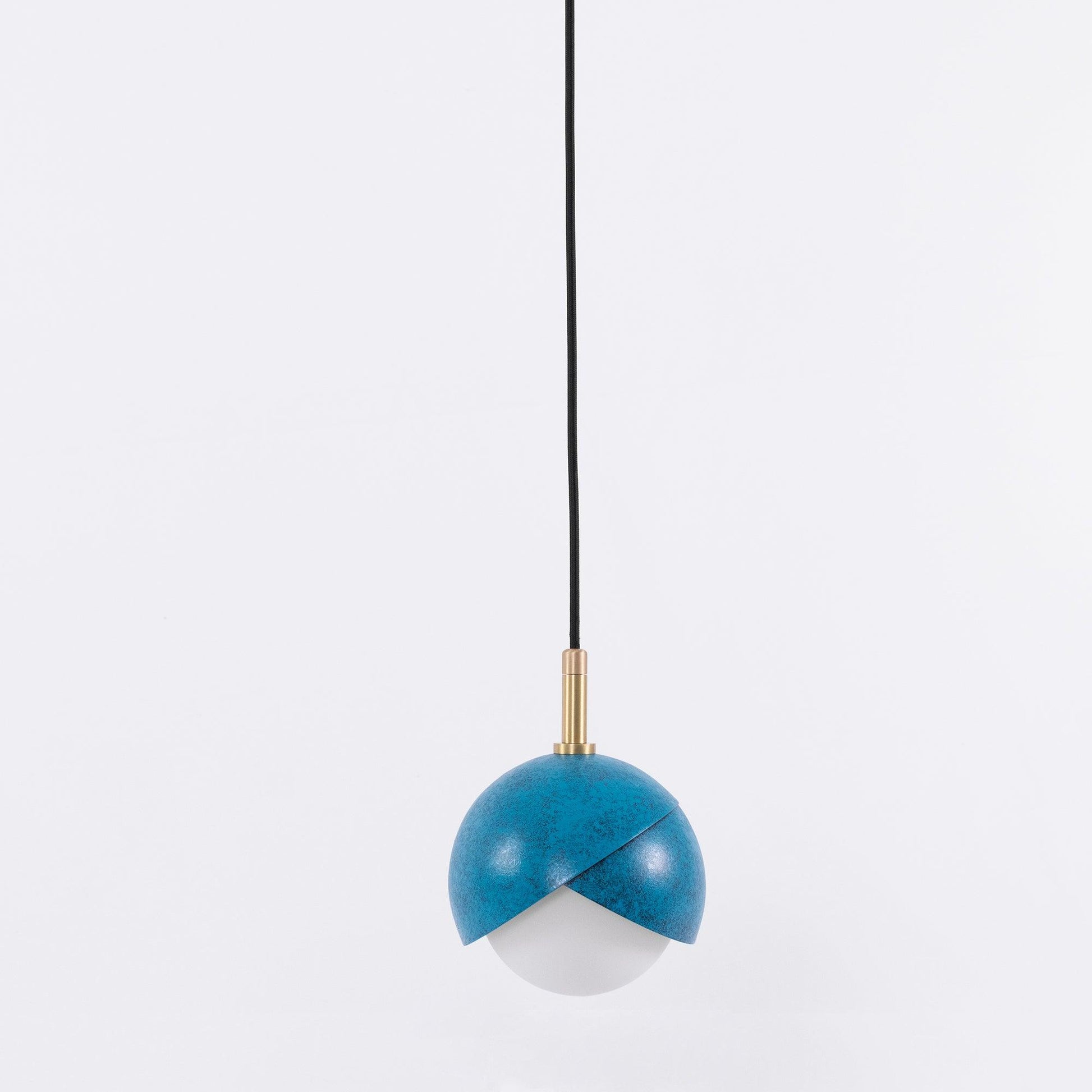 Jynara Pendant Lamp Brass Nested Opal Globe Modern-Neutral Decor