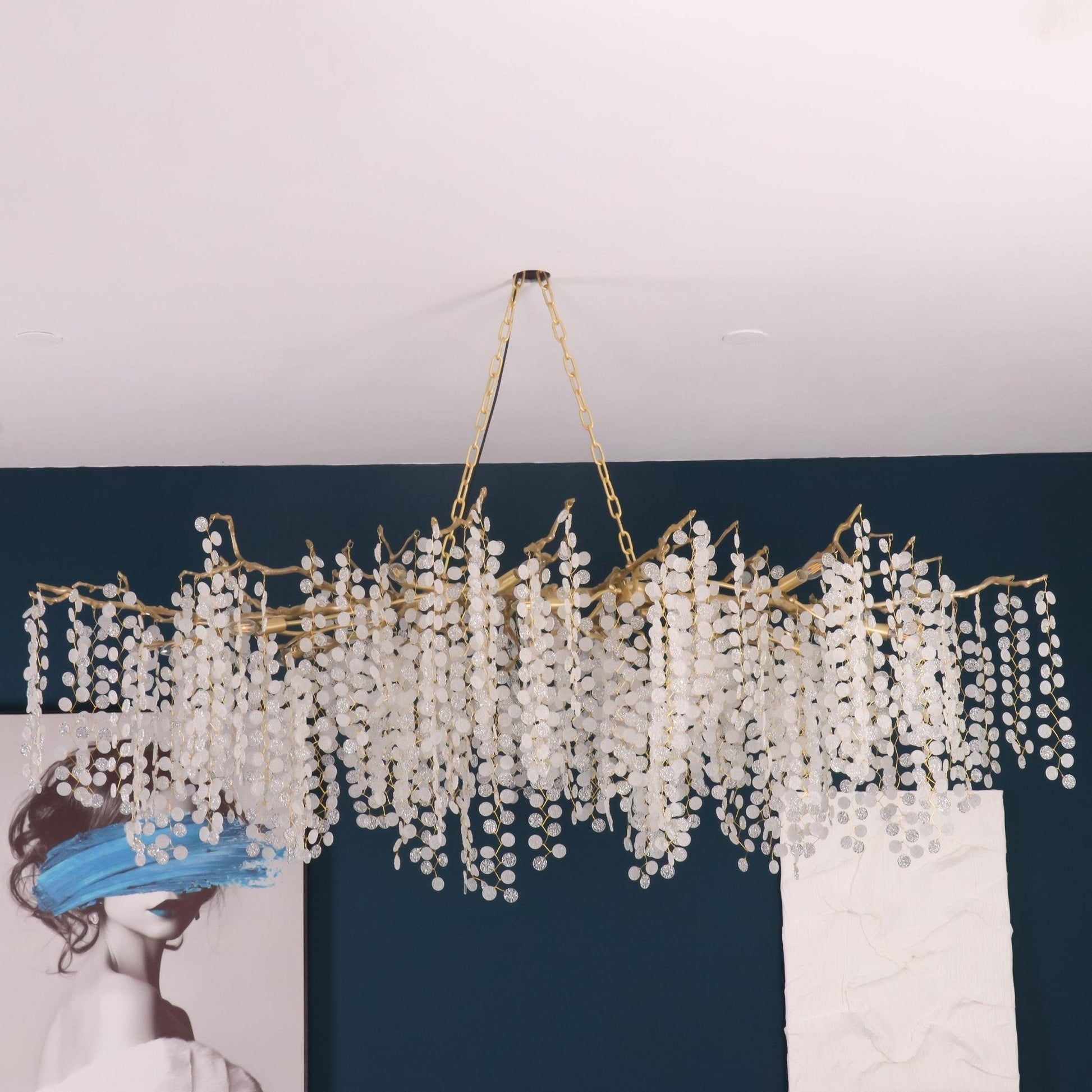 Miralyn Pendant Lamp Crystal Dewdrop-Neutral Decor