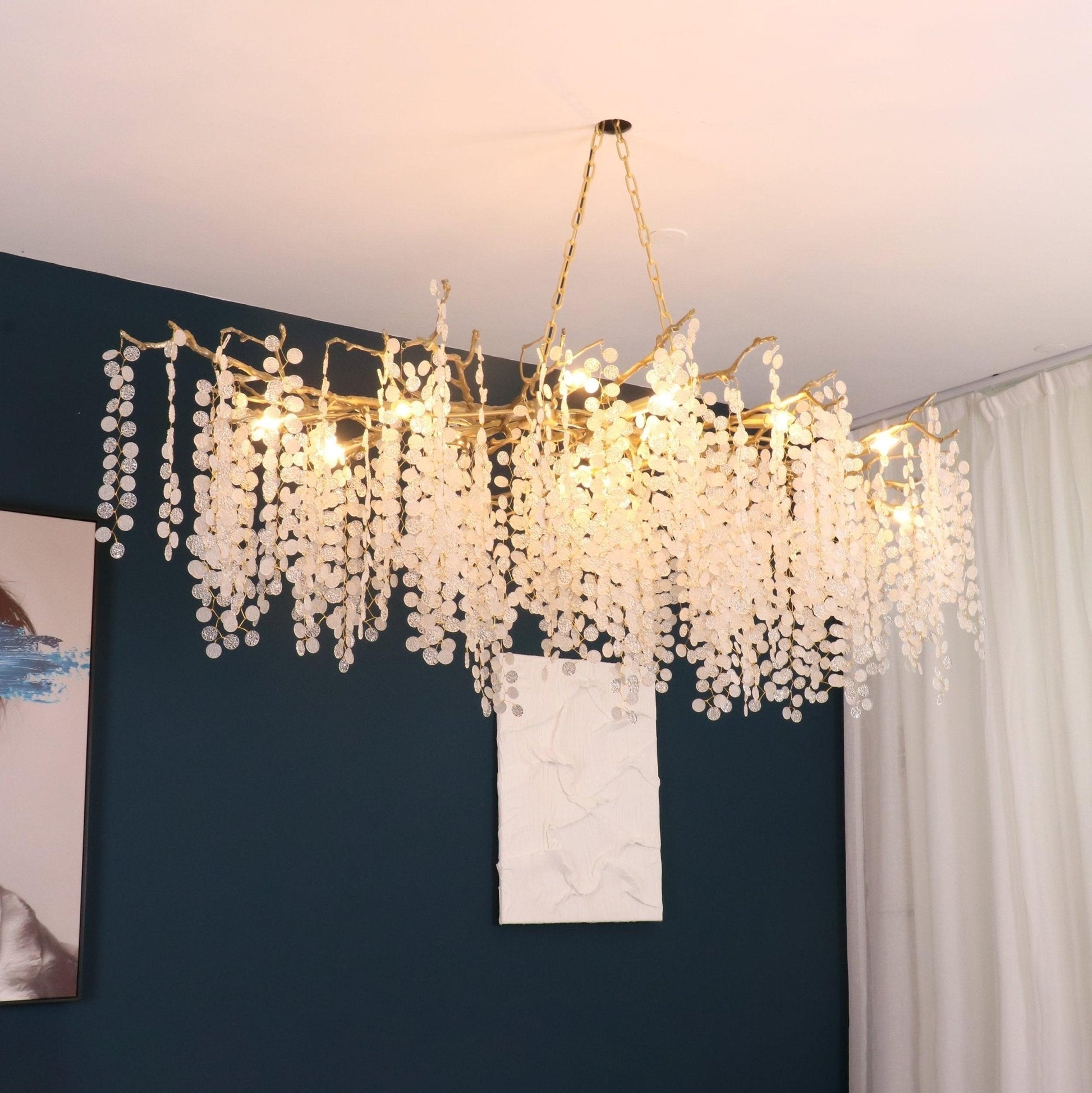 Miralyn Pendant Lamp Crystal Dewdrop-Neutral Decor