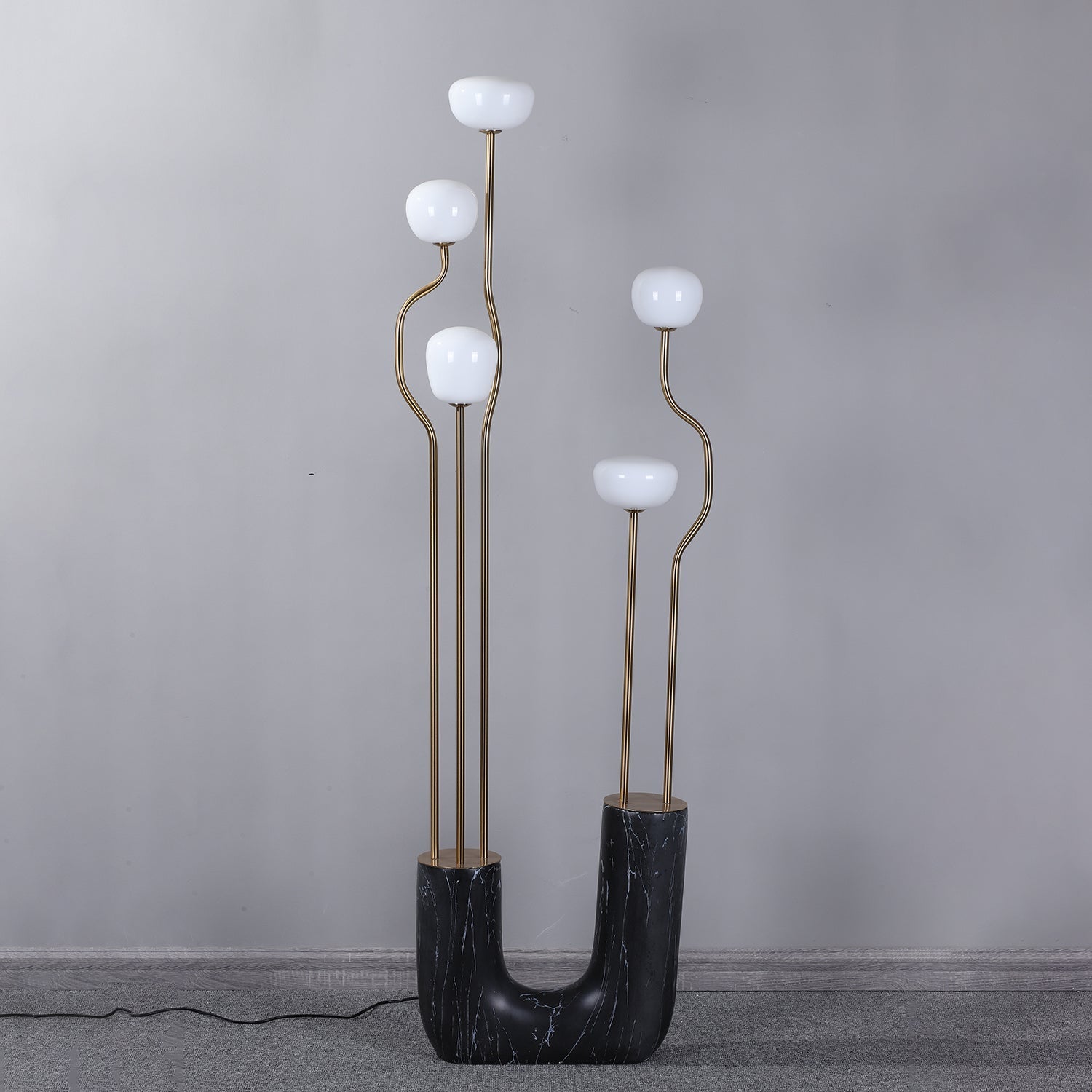 Lumon Marble Brass Modern Floor Lamp-Neutral Decor