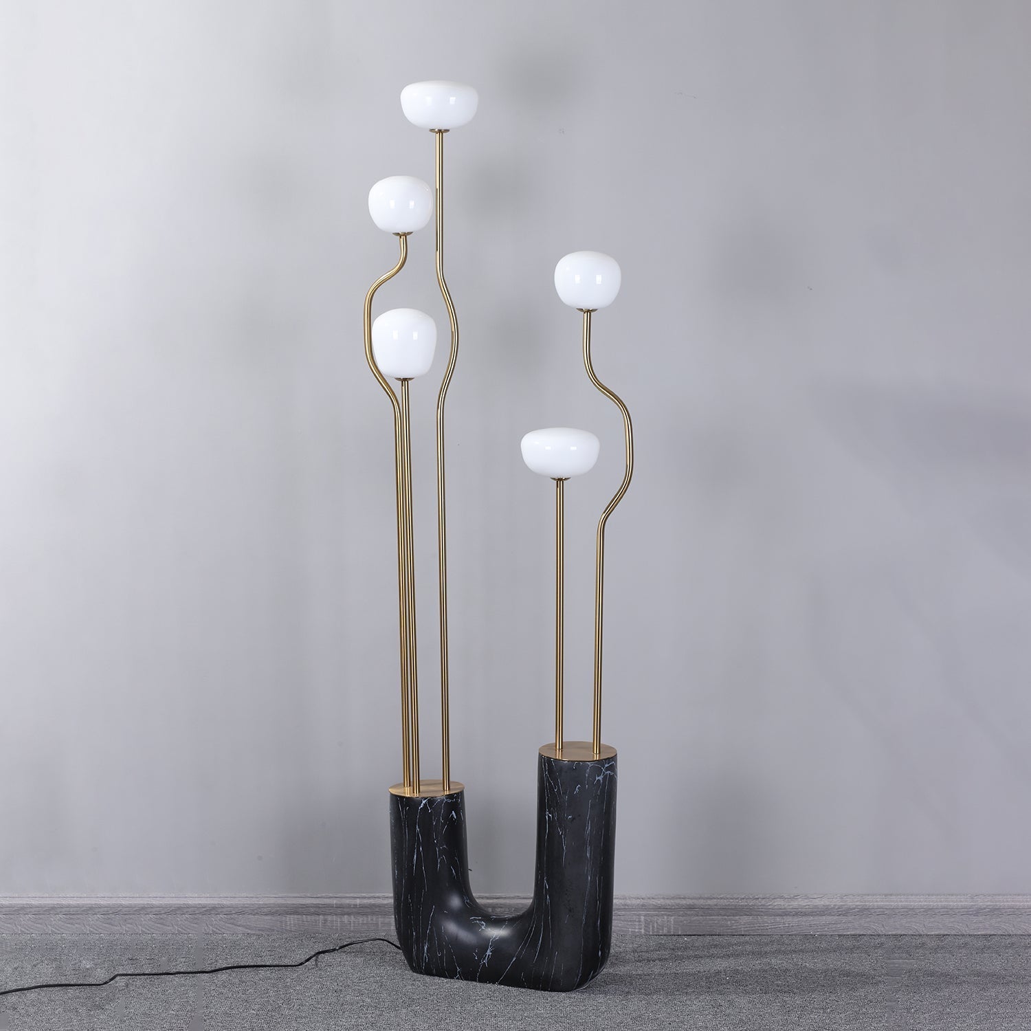 Lumon Marble Brass Modern Floor Lamp-Neutral Decor
