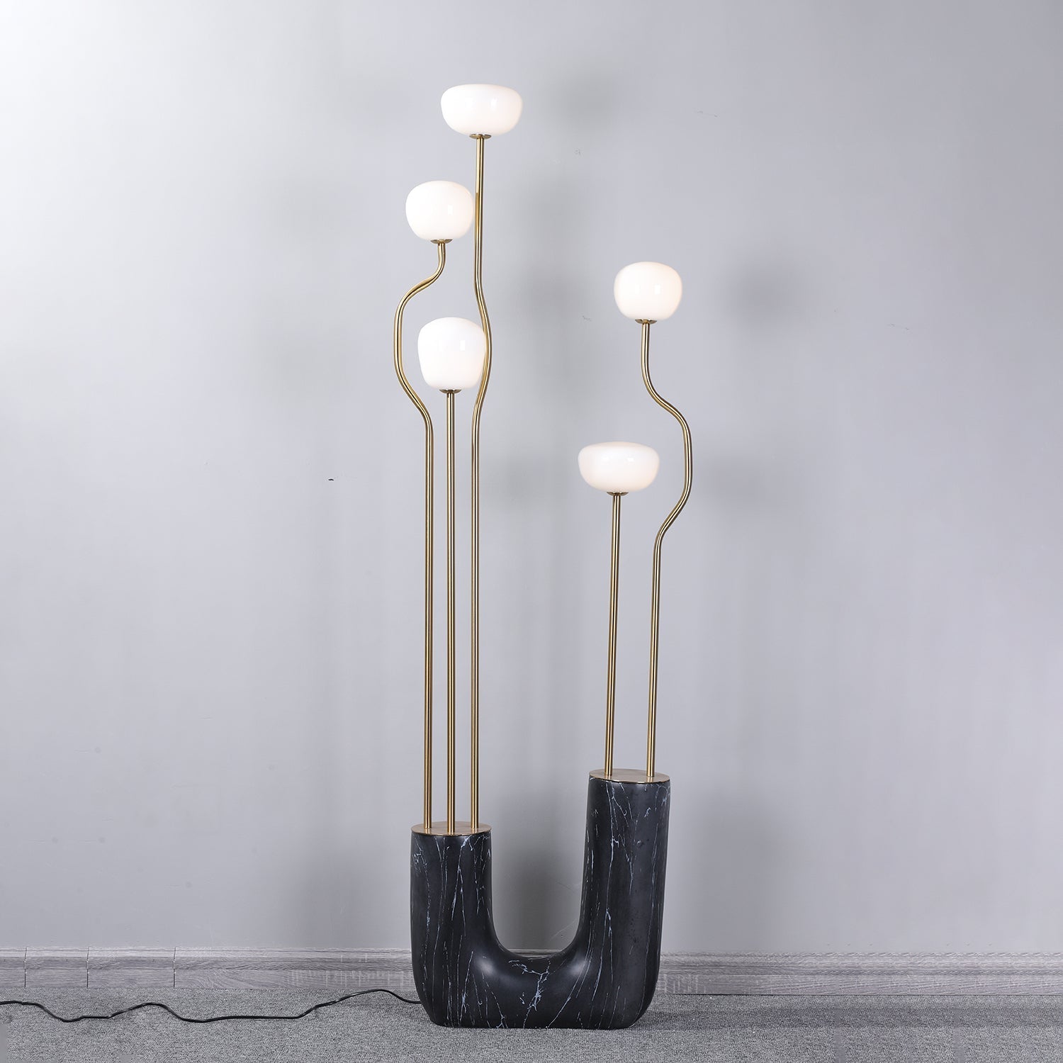 Lumon Marble Brass Modern Floor Lamp-Neutral Decor