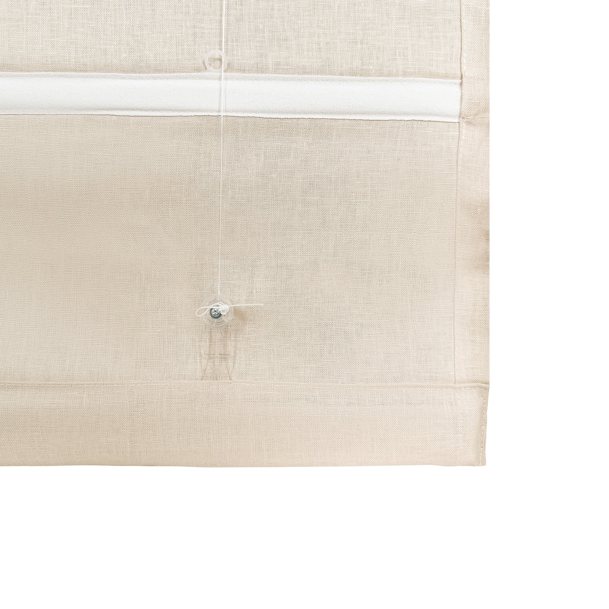 Belgian Flax Linen Roman Shades & Blinds-Neutral Decor