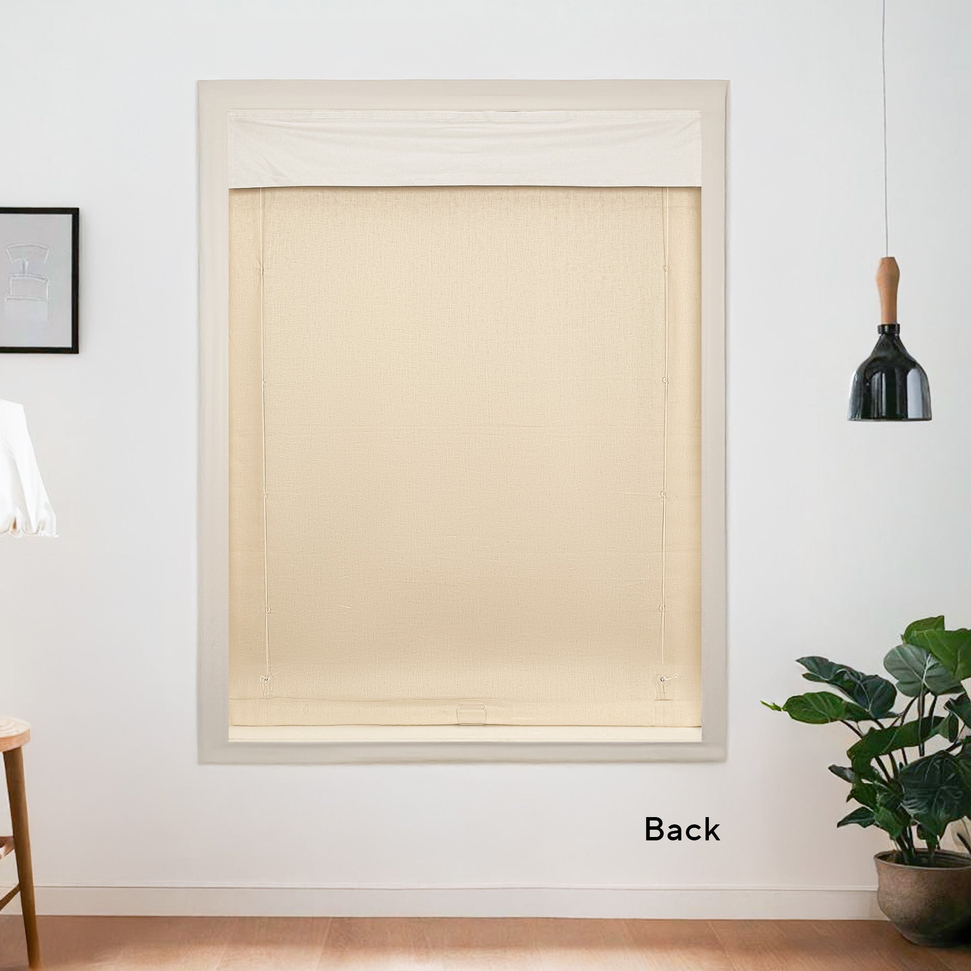 Belgian Flax Linen Roman Shades & Blinds | Relaxed-Neutral Decor