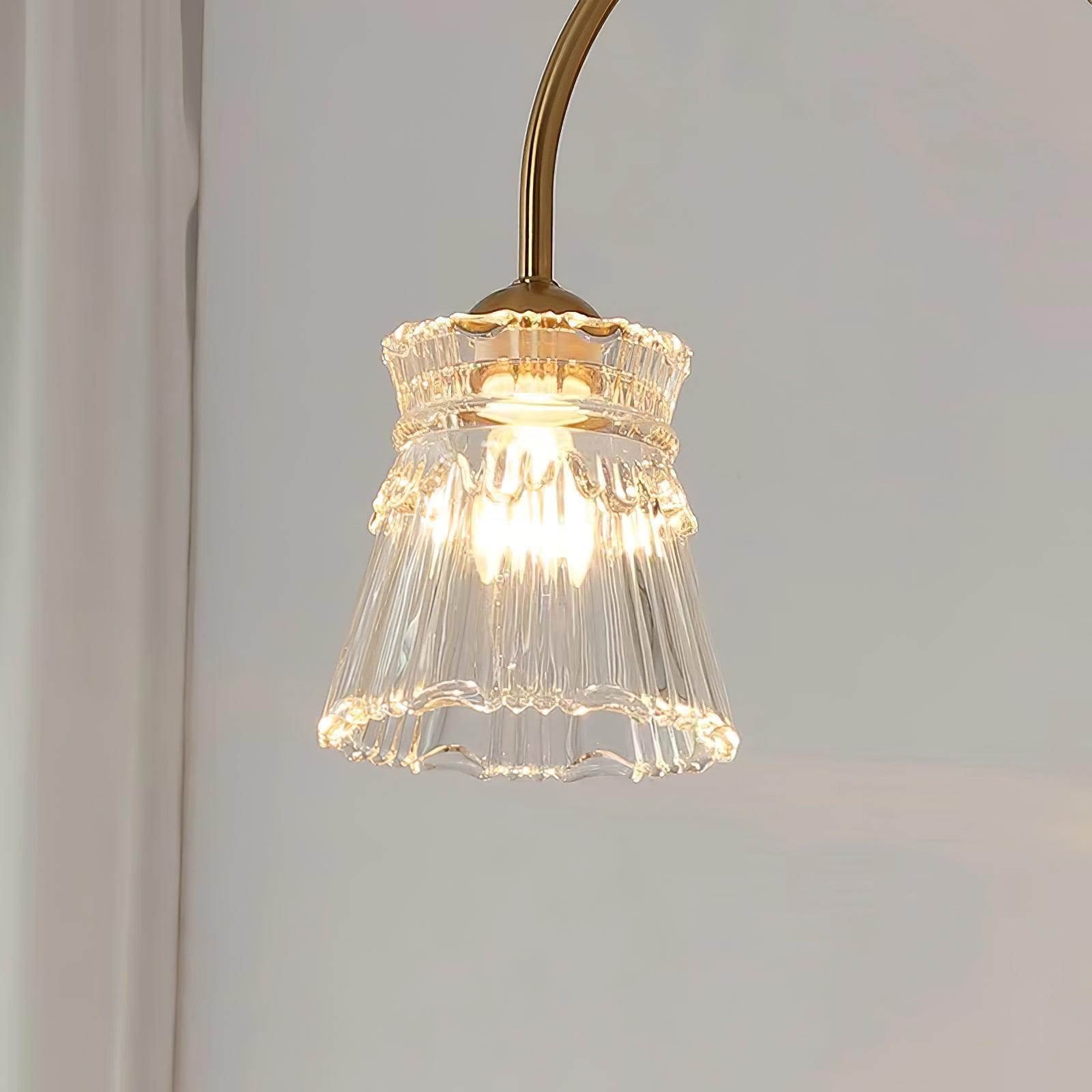 Rostor Chandelier Crystal Glass Gold Midcentury-Neutral Decor