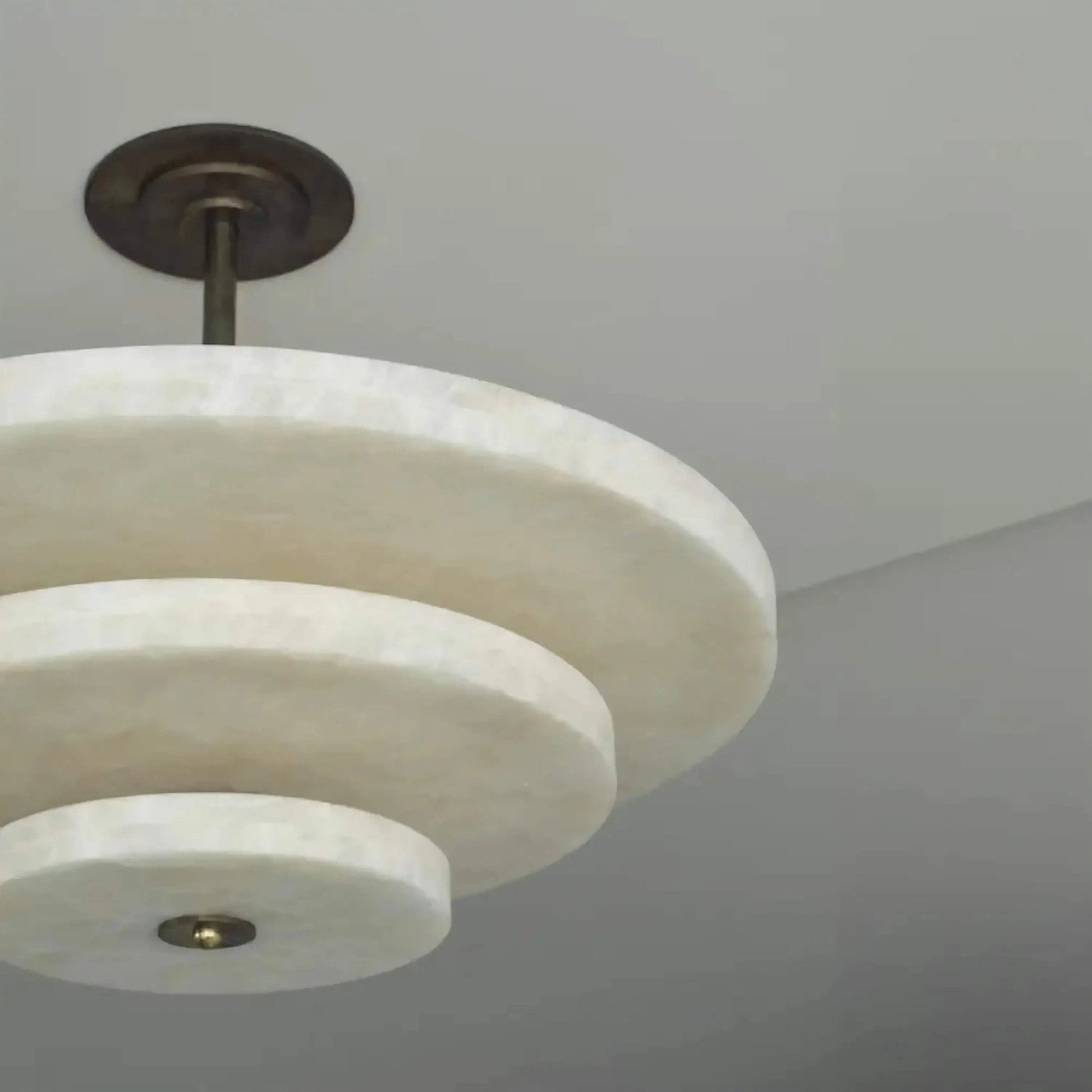 Liora Minimalist Alabaster Pendant Light-Neutral Decor