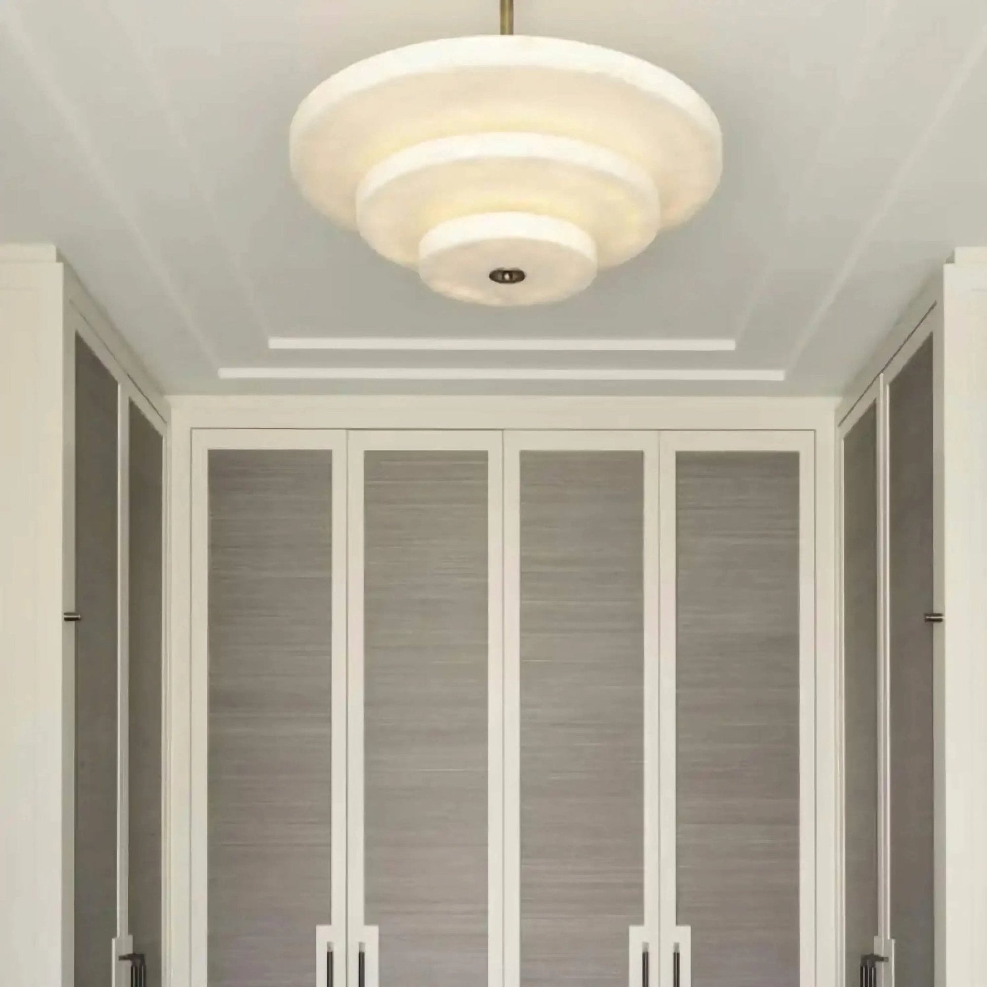 Liora Minimalist Alabaster Pendant Light-Neutral Decor
