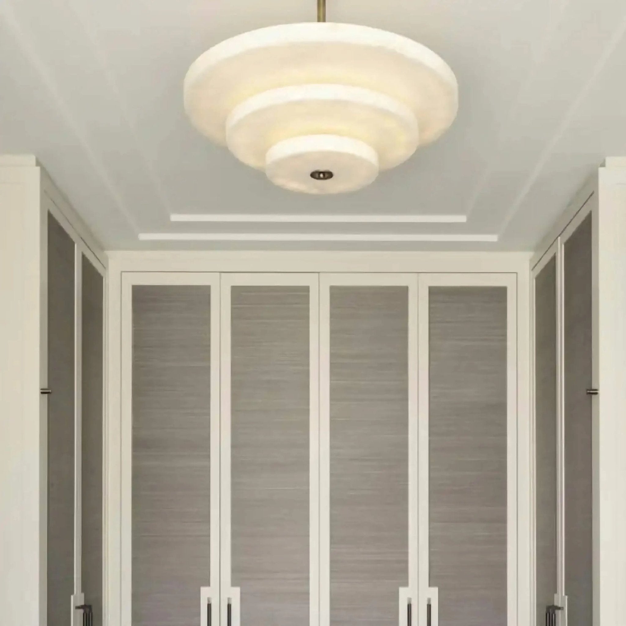 Liora Minimalist Alabaster Pendant Light-Neutral Decor