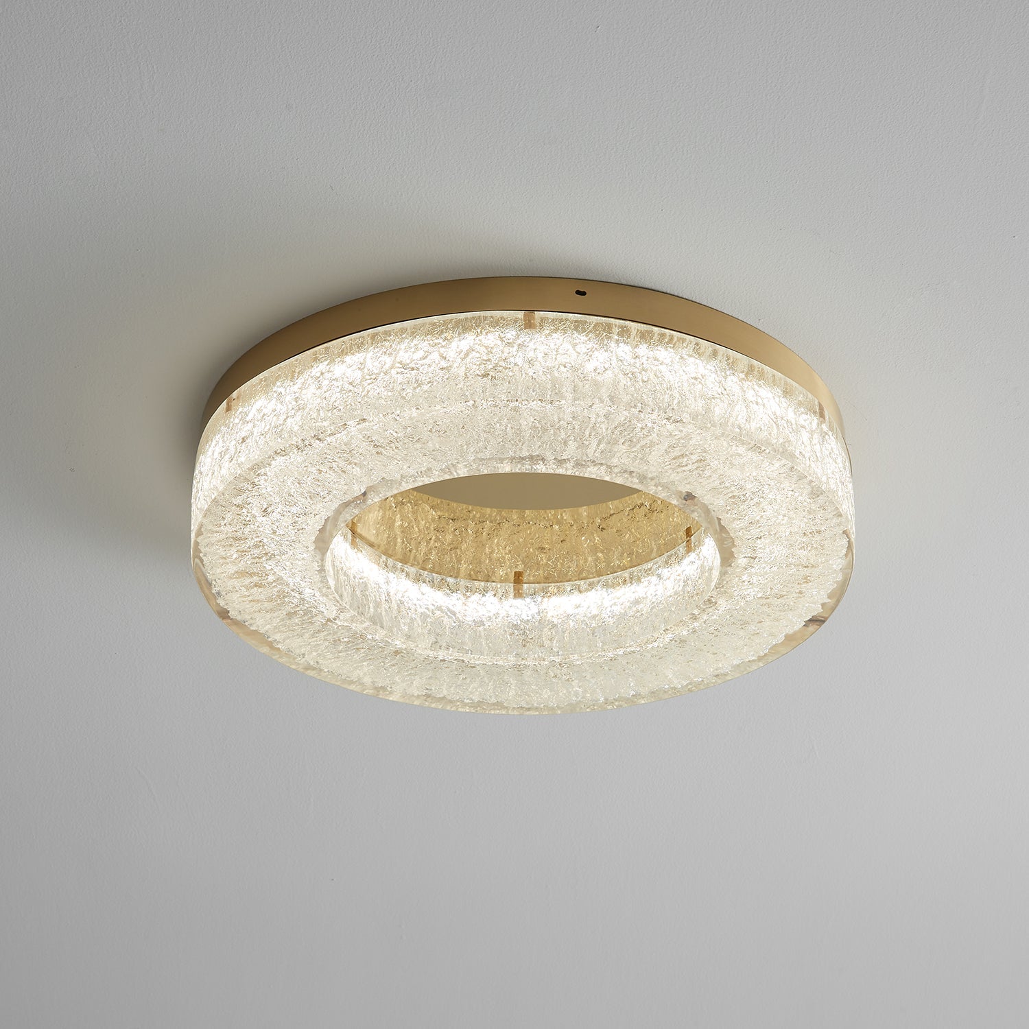 Dovira Ice Crack Circle Resin Ceiling Lamp-Neutral Decor