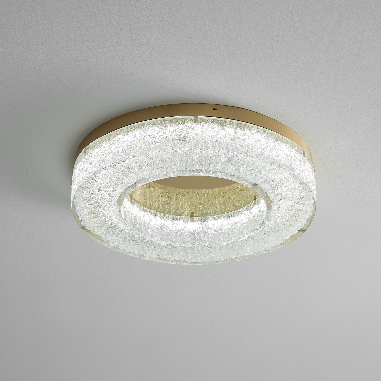 Dovira Ice Crack Circle Resin Ceiling Lamp-Neutral Decor