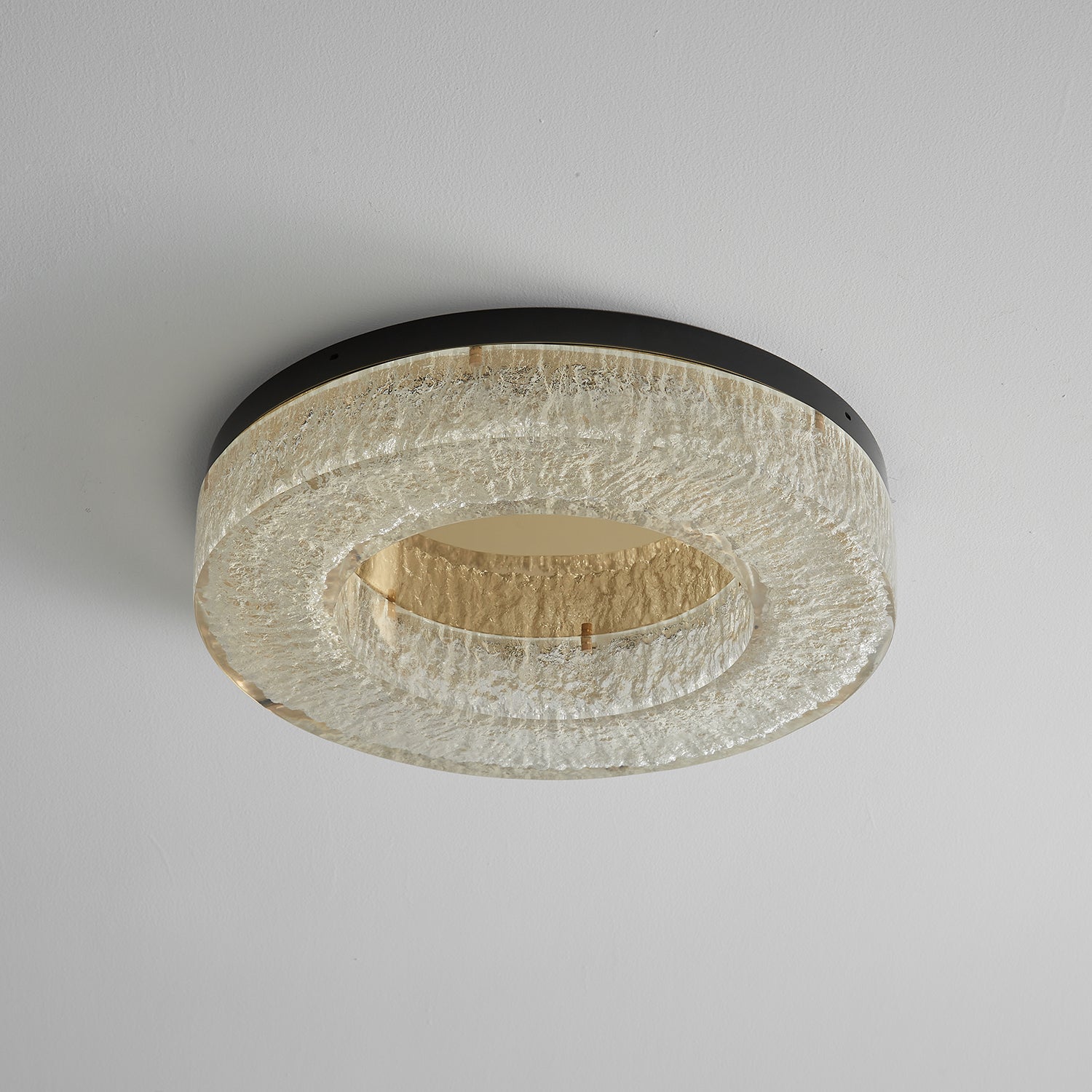 Dovira Ice Crack Circle Resin Ceiling Lamp-Neutral Decor