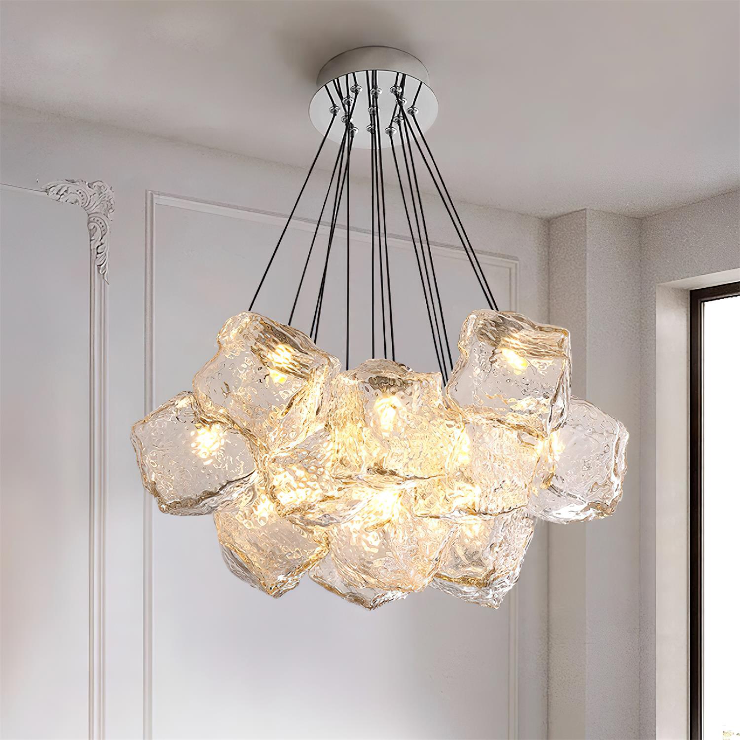 Pebine Clustered Glass Chandelier