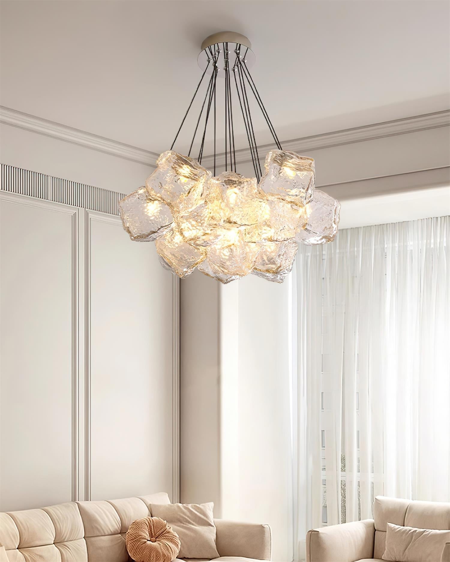 Pebine Clustered Glass Chandelier