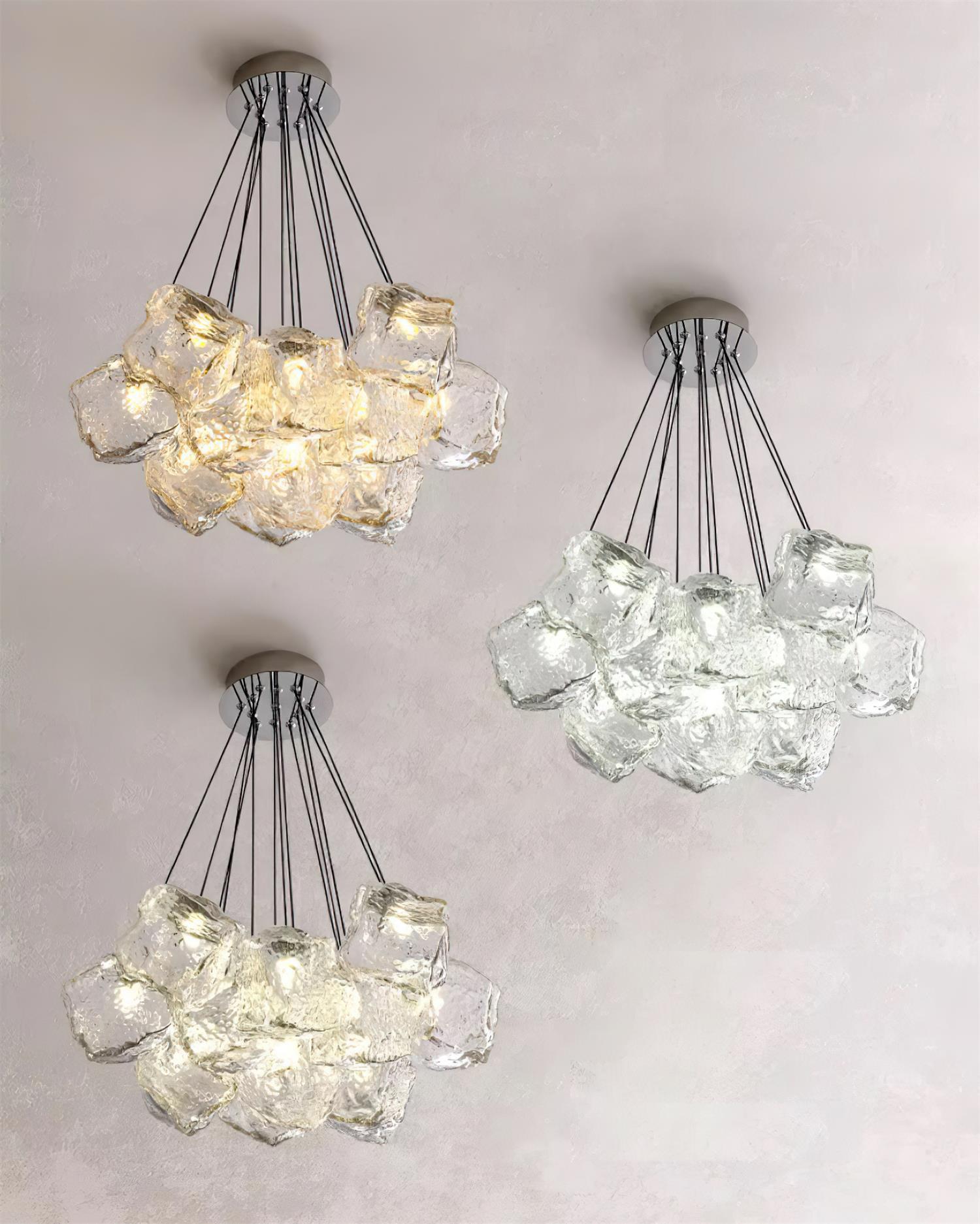 Pebine Clustered Glass Chandelier
