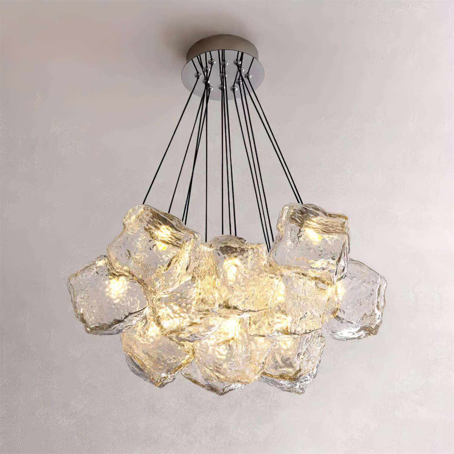Pebine Clustered Glass Chandelier
