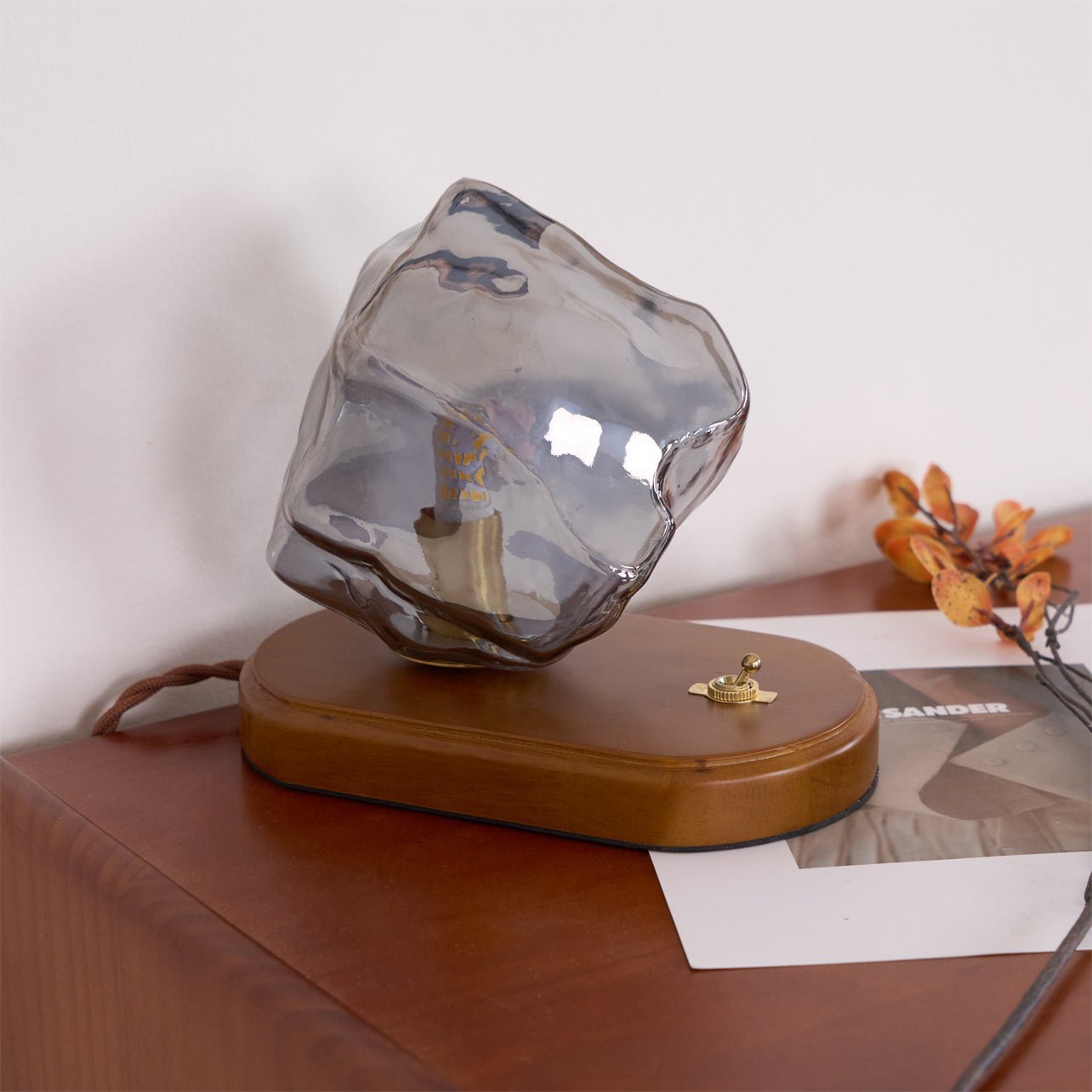 Maris Wood Artistic Table Lamp-Neutral Decor