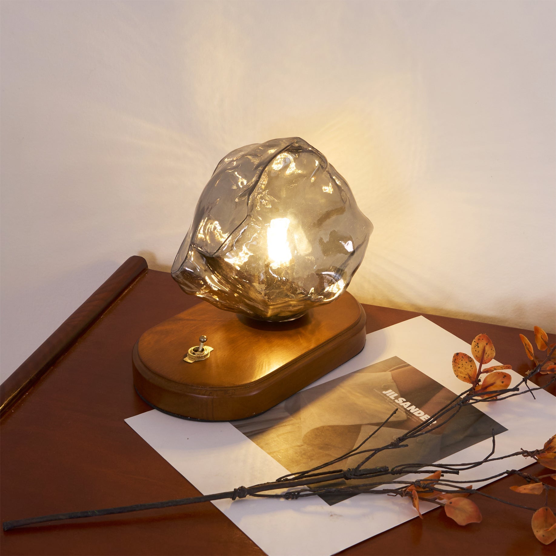 Maris Wood Artistic Table Lamp-Neutral Decor