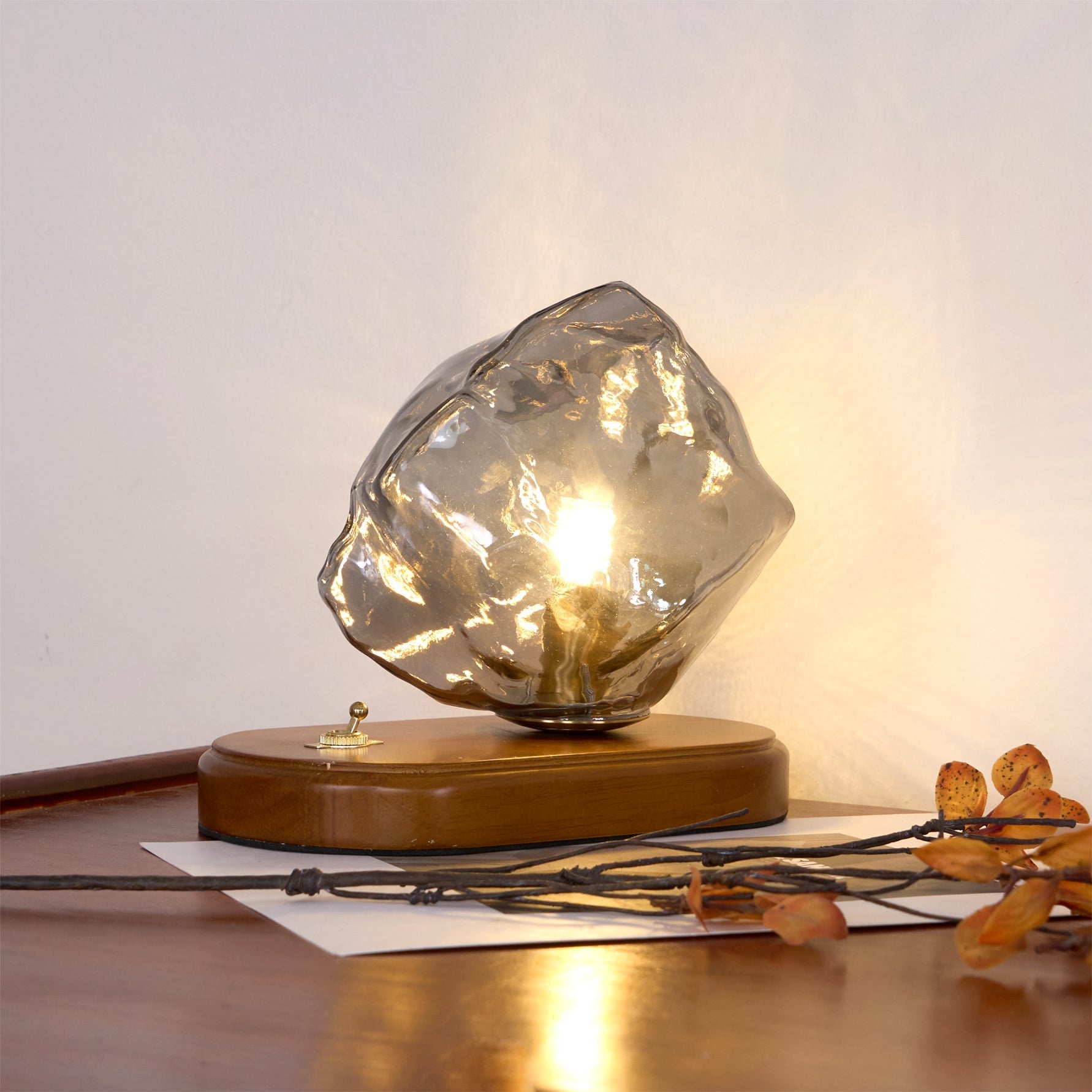 Maris Wood Artistic Table Lamp-Neutral Decor