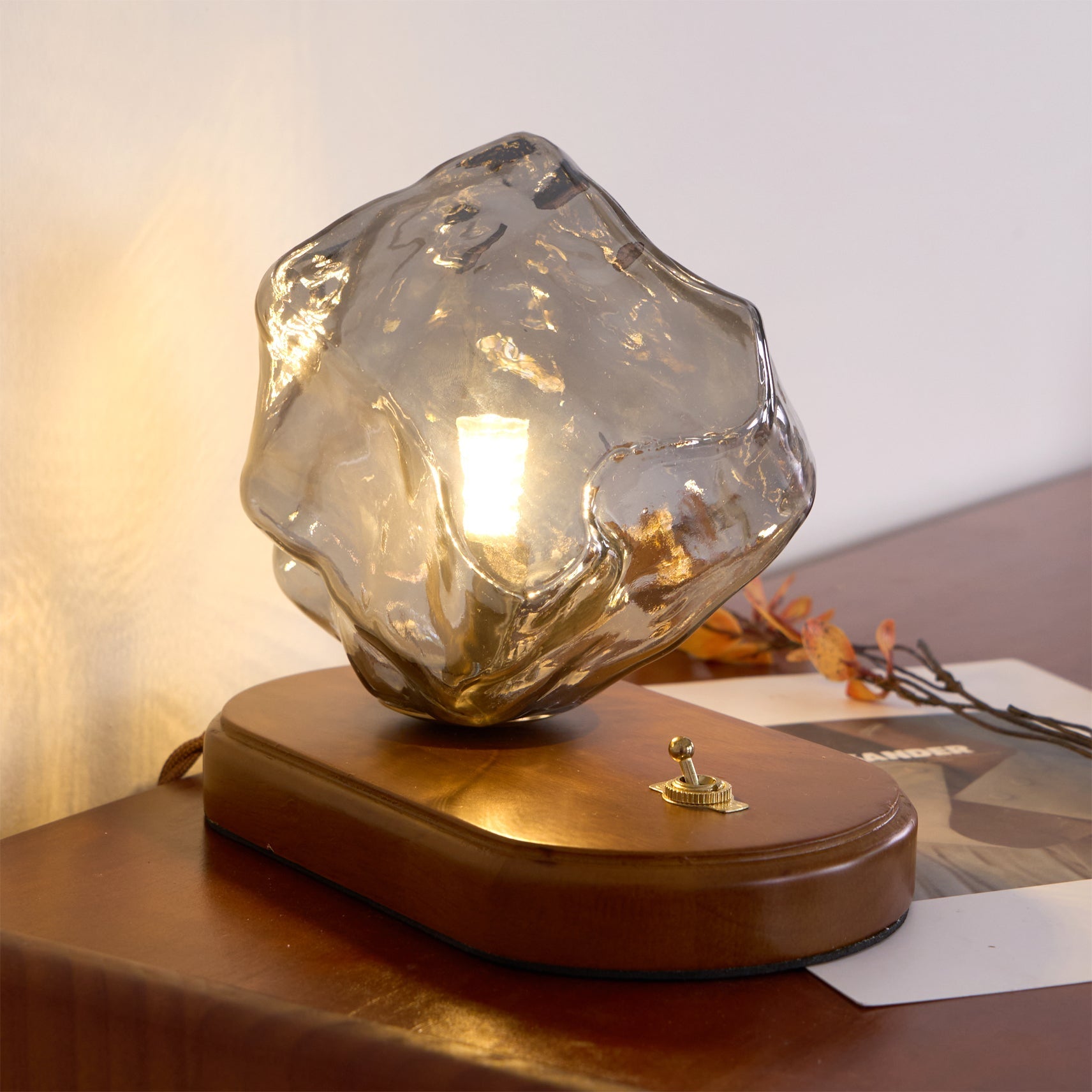 Maris Wood Artistic Table Lamp-Neutral Decor