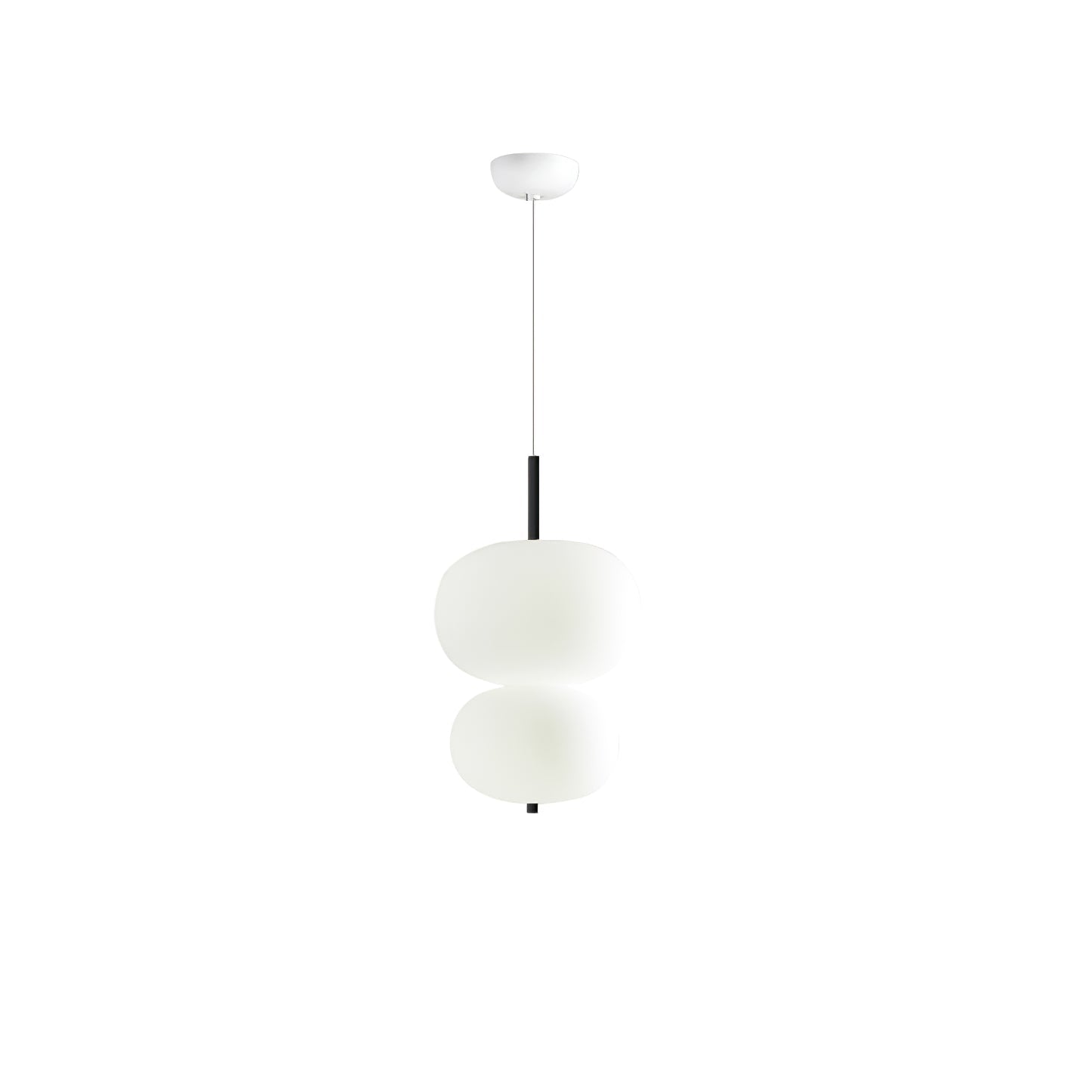 Duality Modern Glass Pendant Light-Neutral Decor
