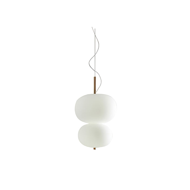 Duality Modern Glass Pendant Light-Neutral Decor