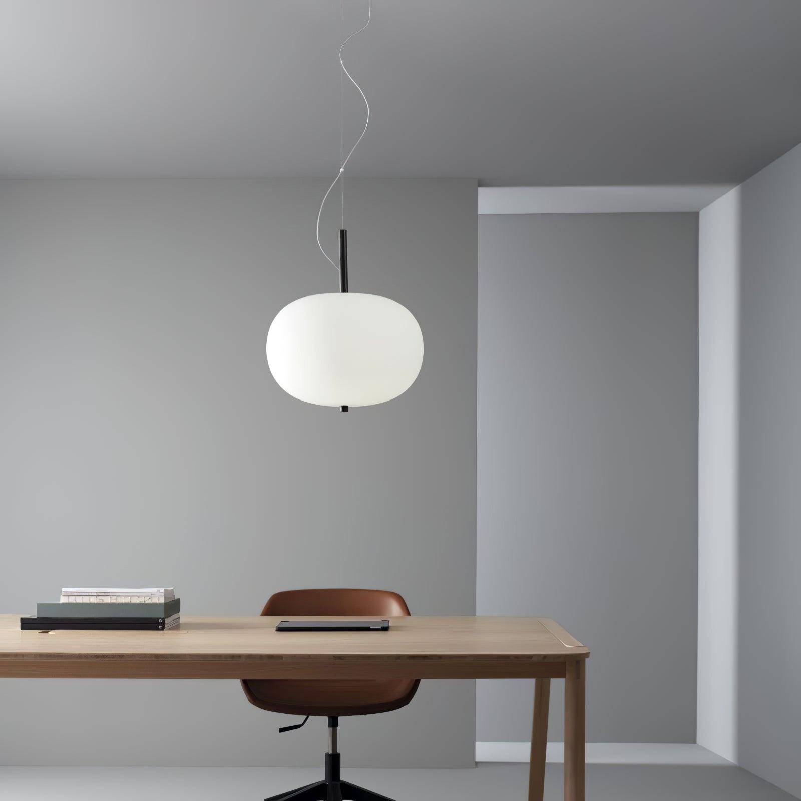 Duality Modern Glass Pendant Light-Neutral Decor