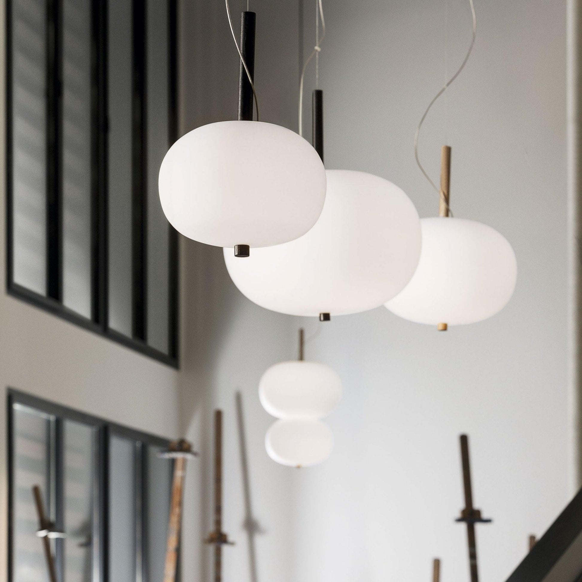 Duality Modern Glass Pendant Light-Neutral Decor