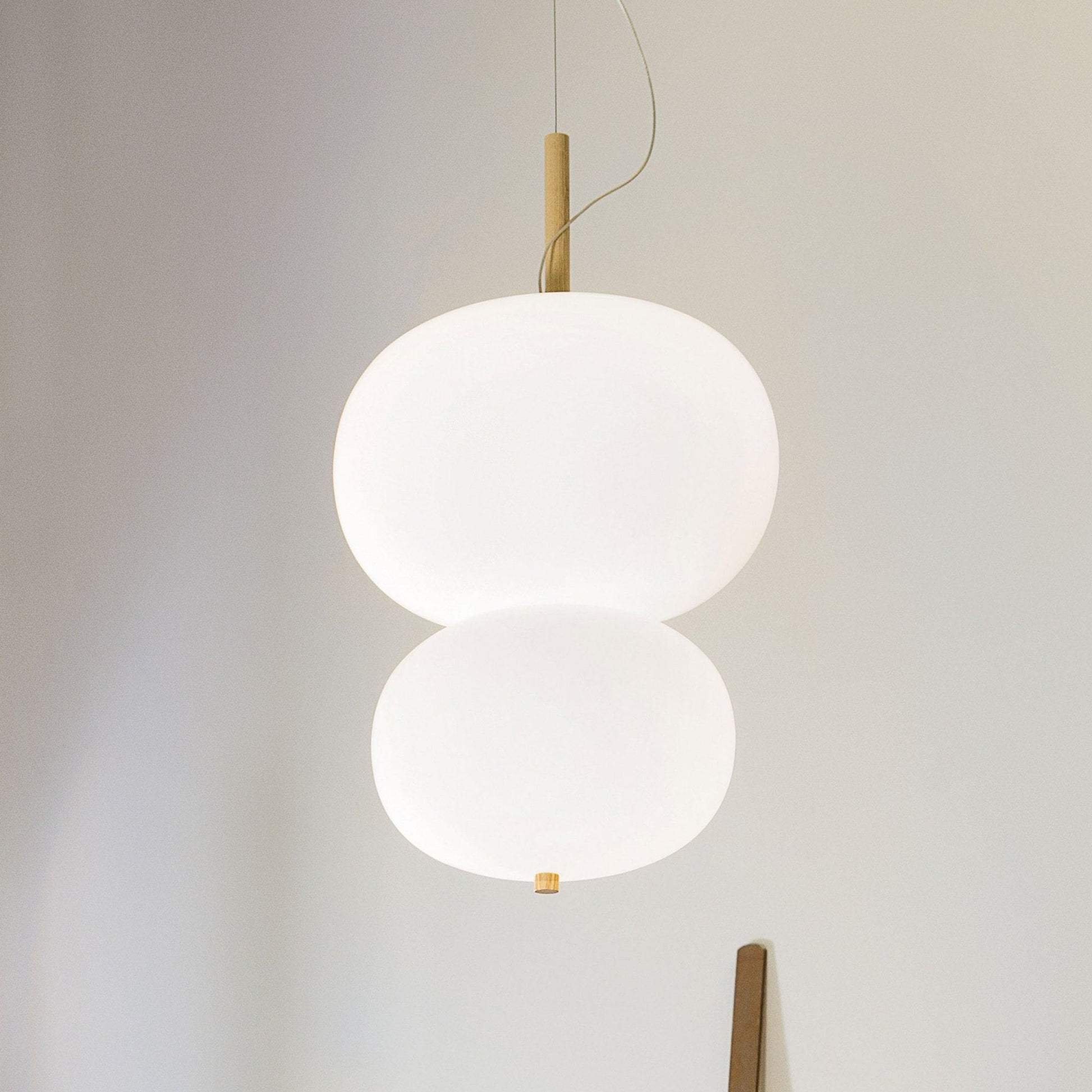 Duality Modern Glass Pendant Light-Neutral Decor