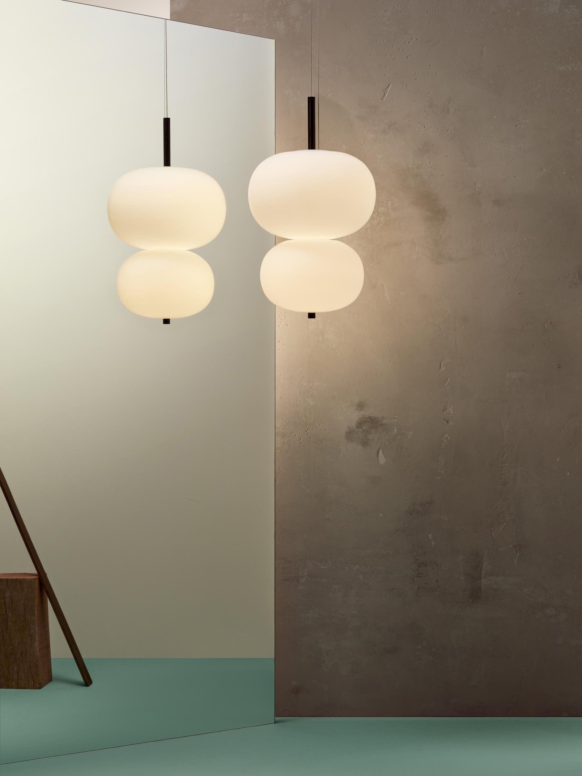 Duality Modern Glass Pendant Light-Neutral Decor