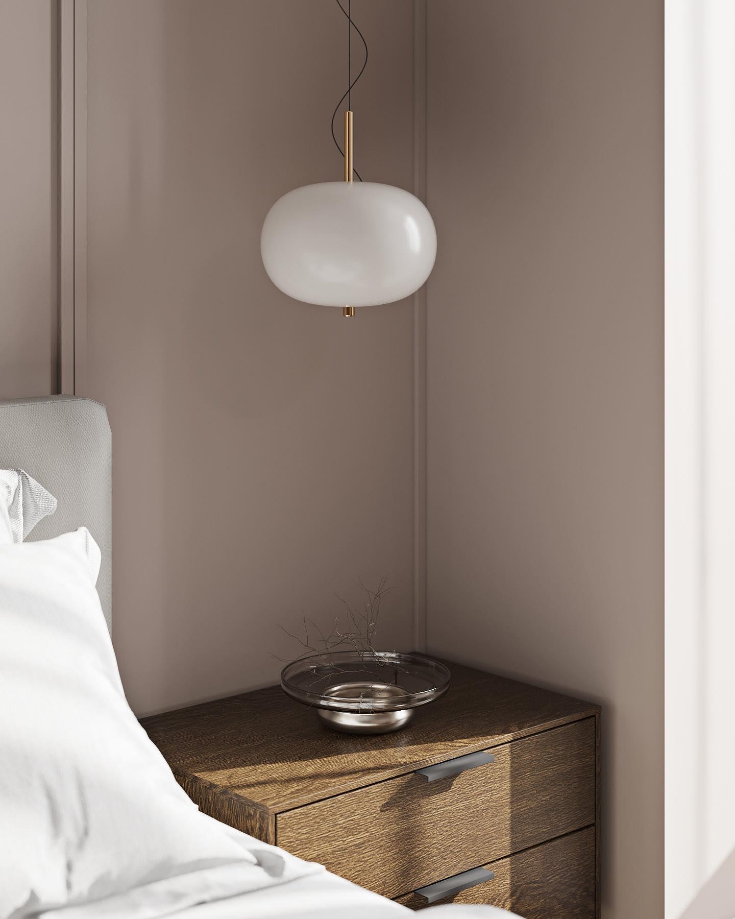 Duality Modern Glass Pendant Light-Neutral Decor