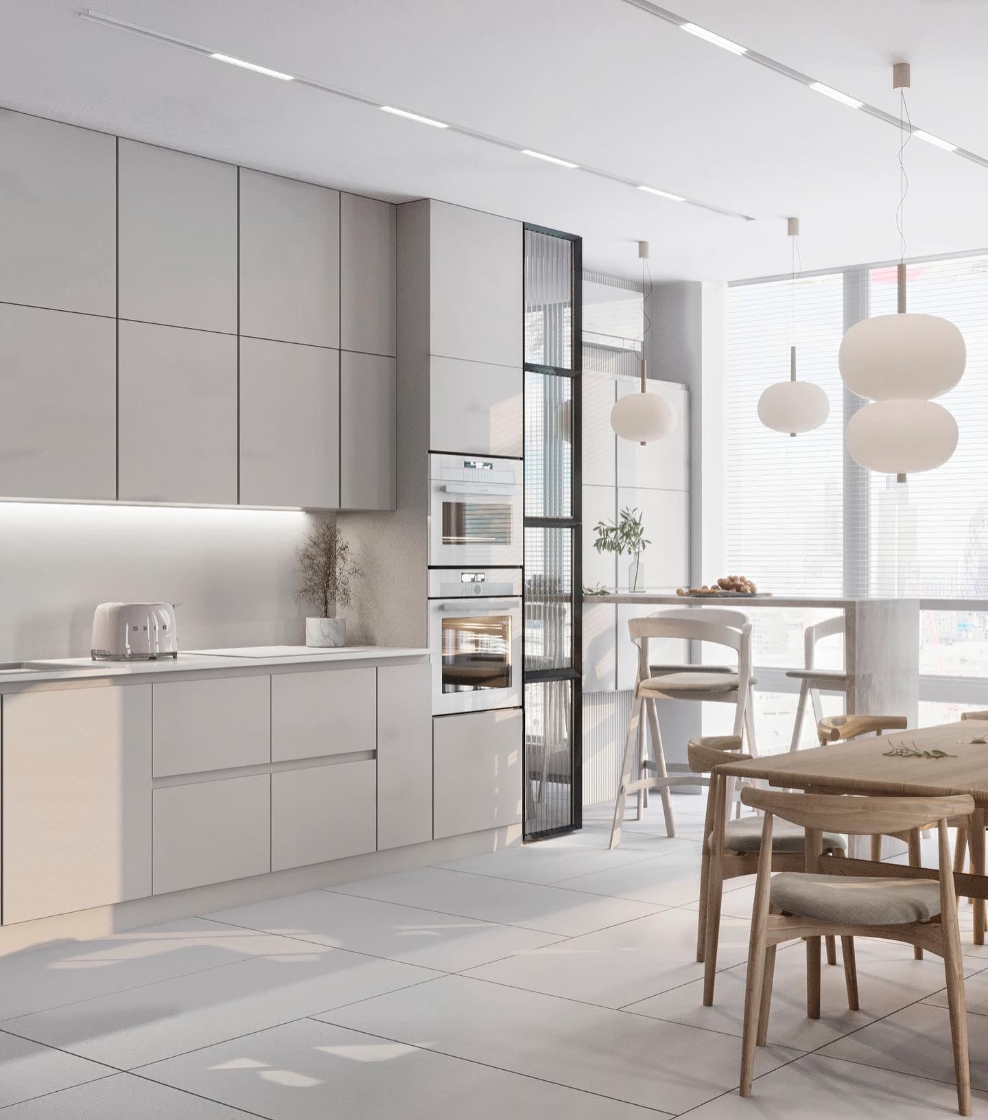 Duality Modern Glass Pendant Light-Neutral Decor
