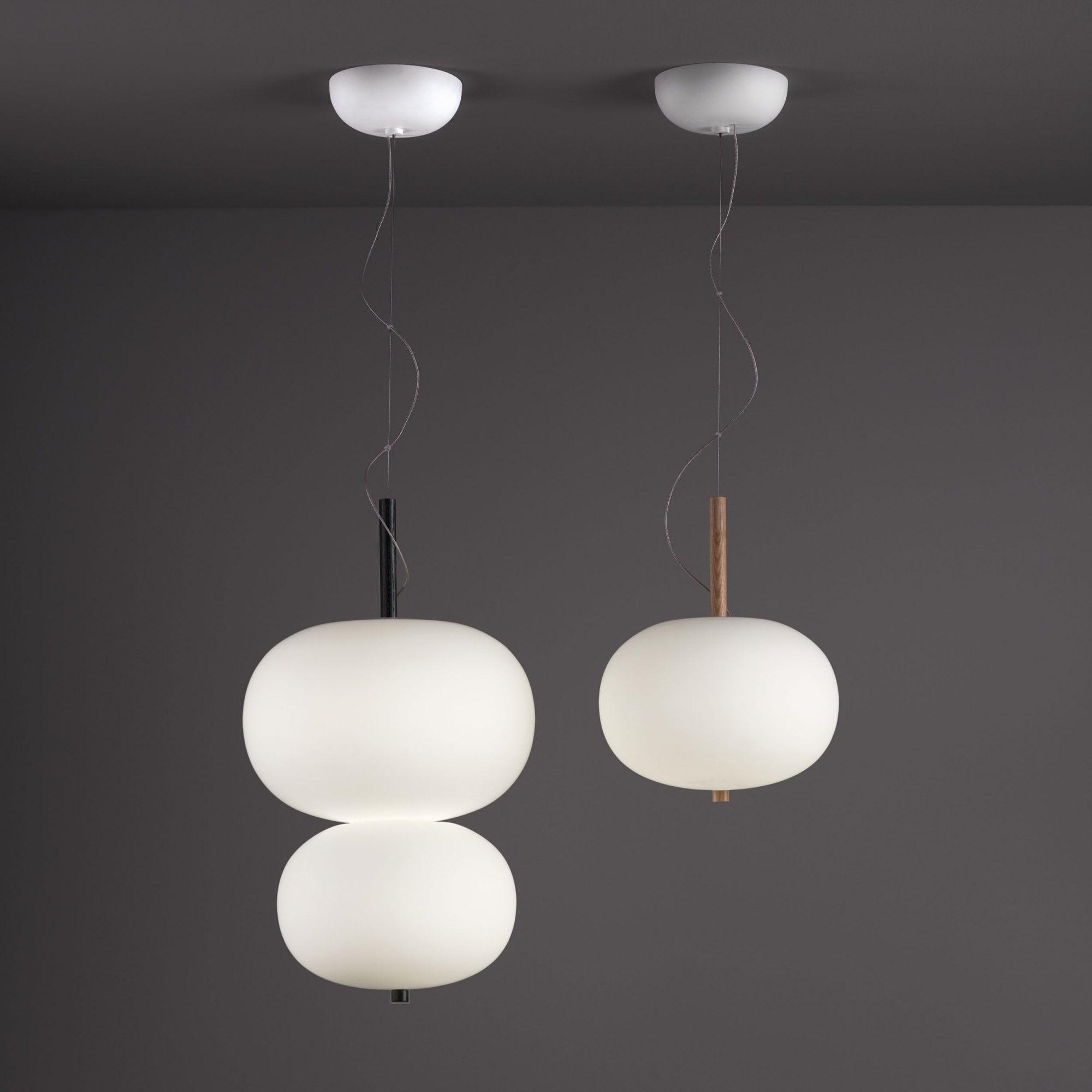 Duality Modern Glass Pendant Light-Neutral Decor