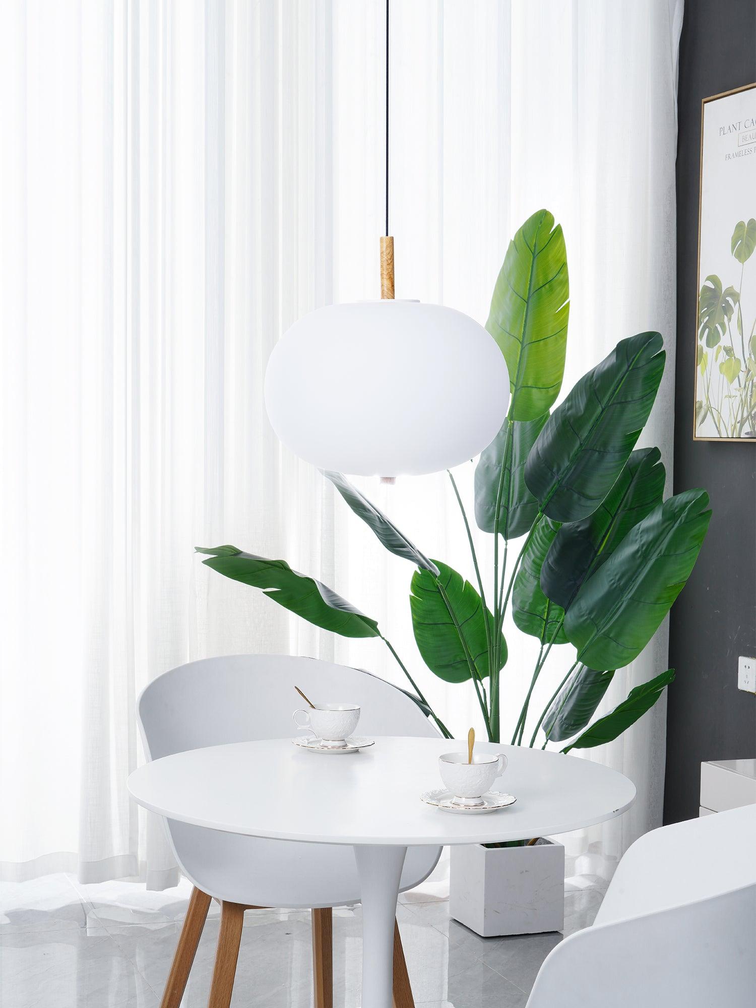 Duality Modern Glass Pendant Light-Neutral Decor